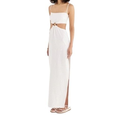 Other Revolve Rumer Small Linen Avalon Tortoise Ring Cutout Maxi W Size S / US 4 / IT 40 - 10 Thumbnail