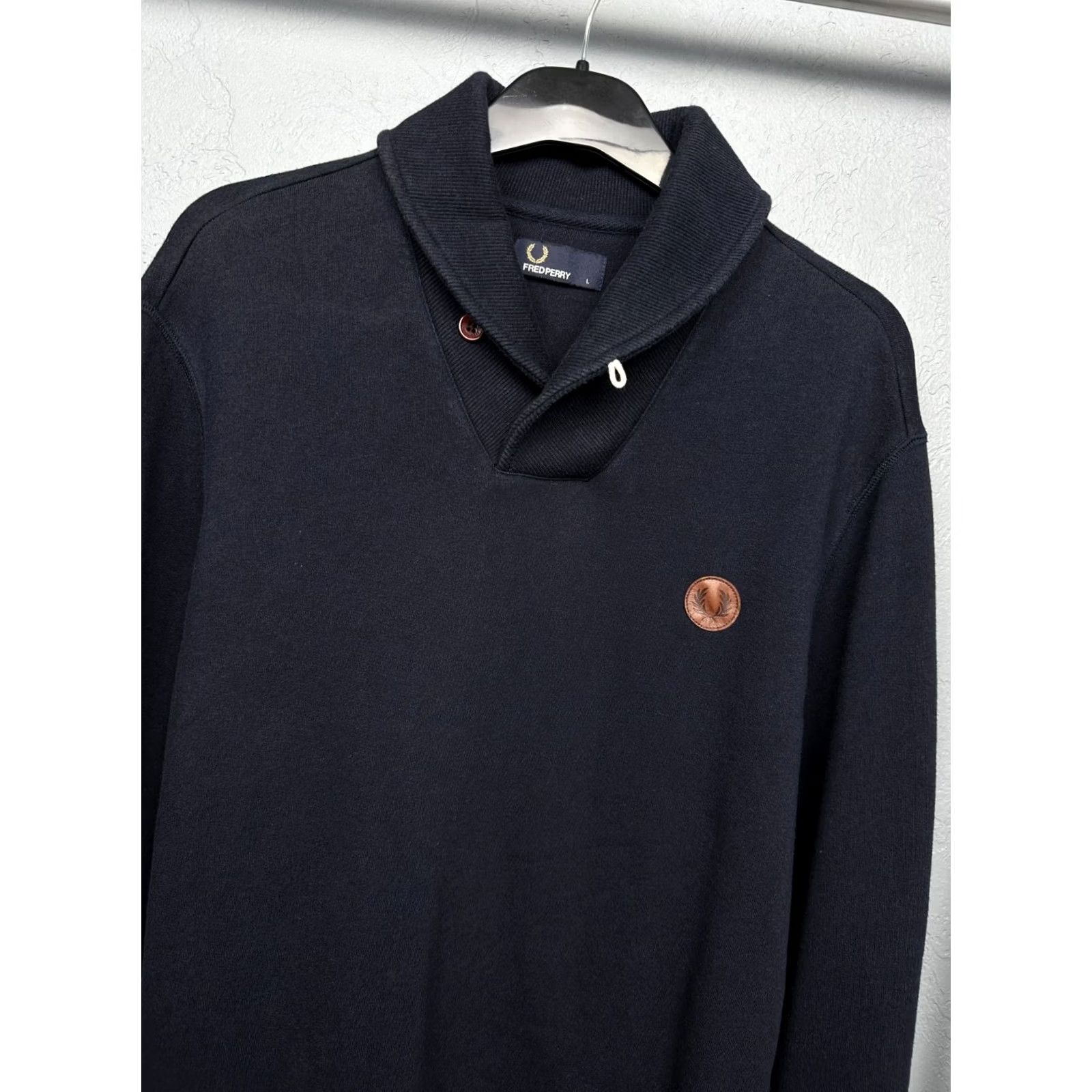 Fred Perry Fred Perry Mens Cardigan Sweater L Blue Cotton Logo Sweater Cardigan Men Size L Mens Size US L / EU 52-54 / 3 - 2 Thumbnail
