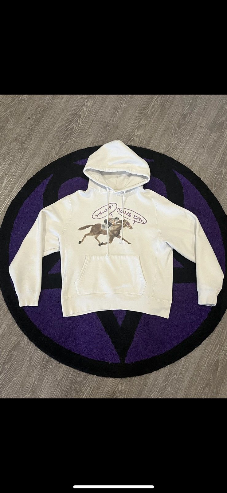 image of Sinclair X Yams Day Hoodie in White, Men's (Size 2XL)