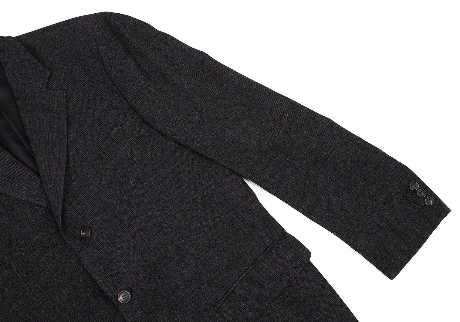 Issey Miyake Ribbed 3B Jacket in Charcoal Size US S / EU 44-46 / 1 - 6 Thumbnail