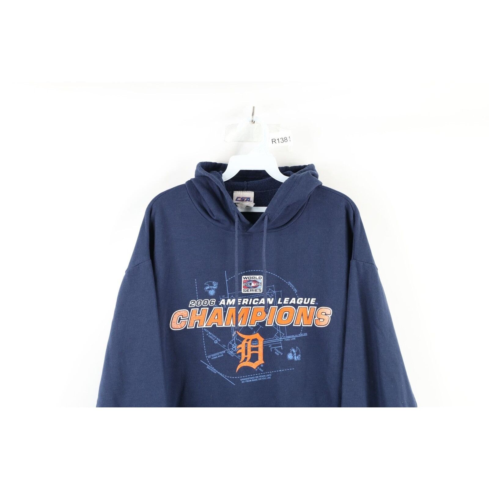 Vintage Vintage Faded 2006 AL Champs Detroit Tigers Baseball Hoodie Size US M / EU 48-50 / 2 - 2 Thumbnail