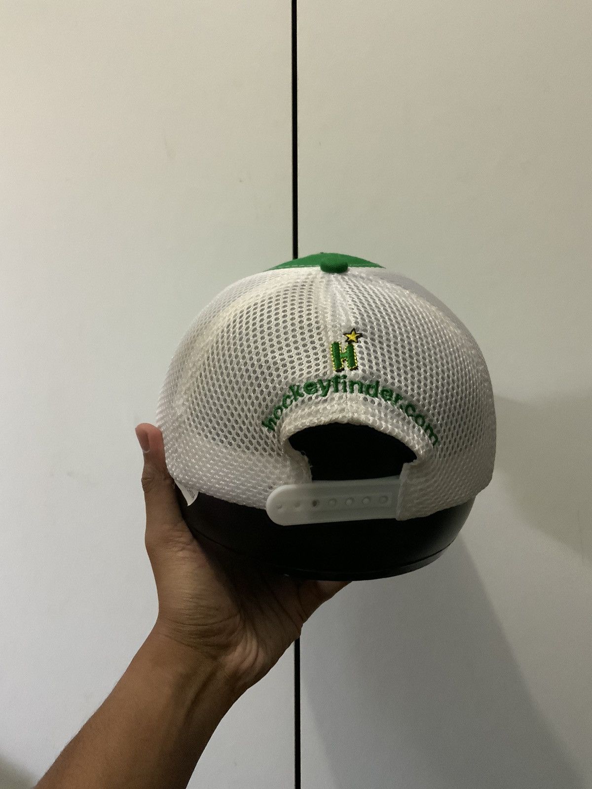 Japanese Brand Hockey Finder Green Trucker Hat Cap Size ONE SIZE - 4 Thumbnail