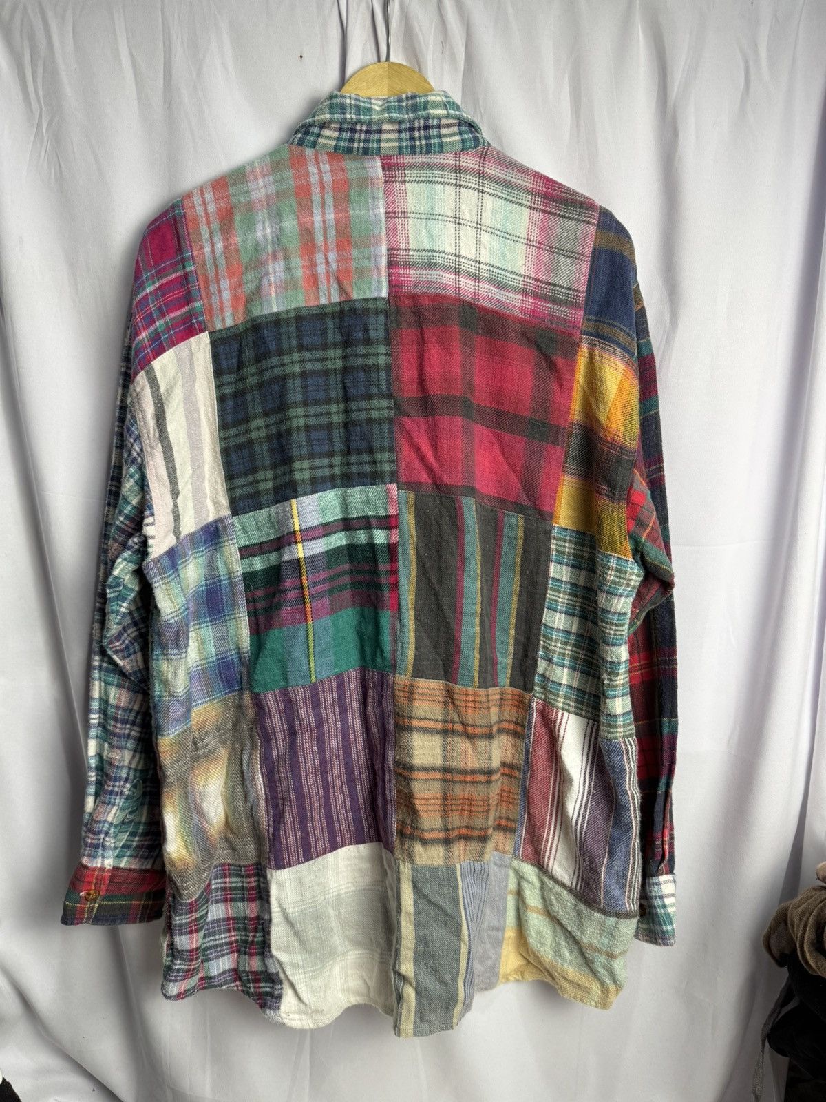 20471120 × Beauty Beast × Japanese Brand Japanese Patchwork Bogey Button Shirt Size US XL / EU 56 / 4 - 2 Thumbnail