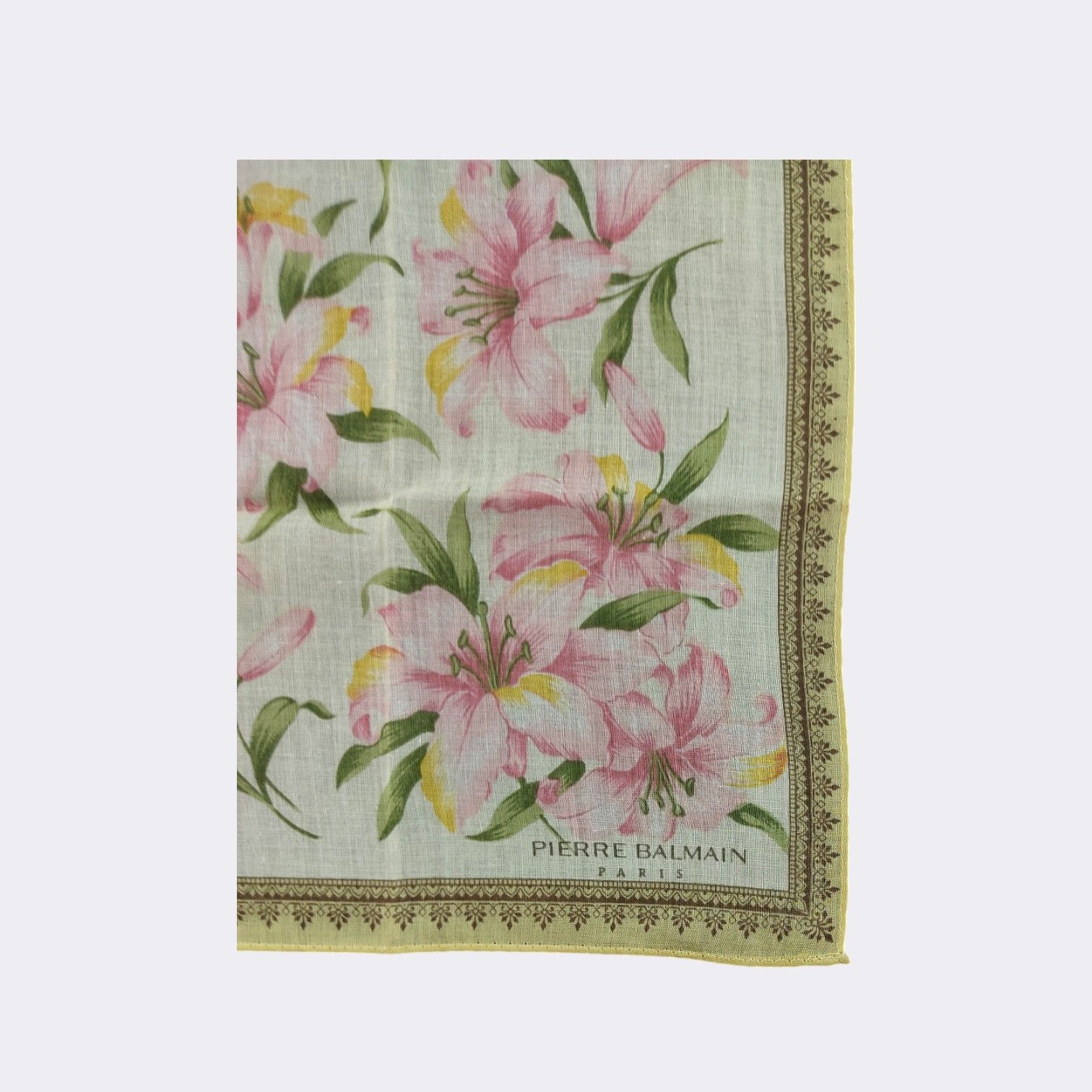 Pierre Balmain × Vintage Vintage Pierre Balmain Handkerchief Neckerchief H494H Size ONE SIZE - 3 Thumbnail