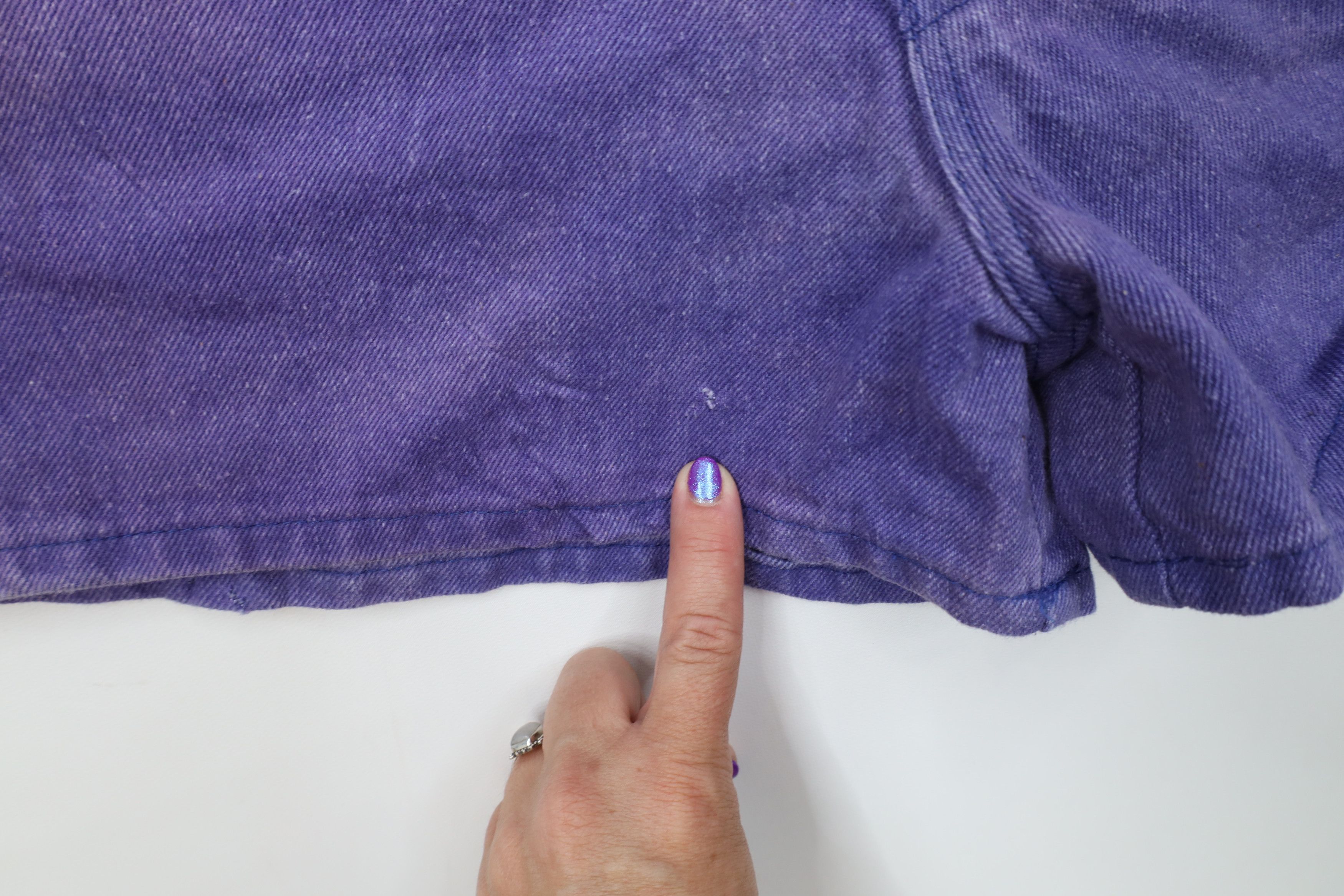 Vintage Deadstock Vintage 90s Streetwear Shorts Jorts Purple USA Size 32" / US 10 / IT 46 - 5 Thumbnail
