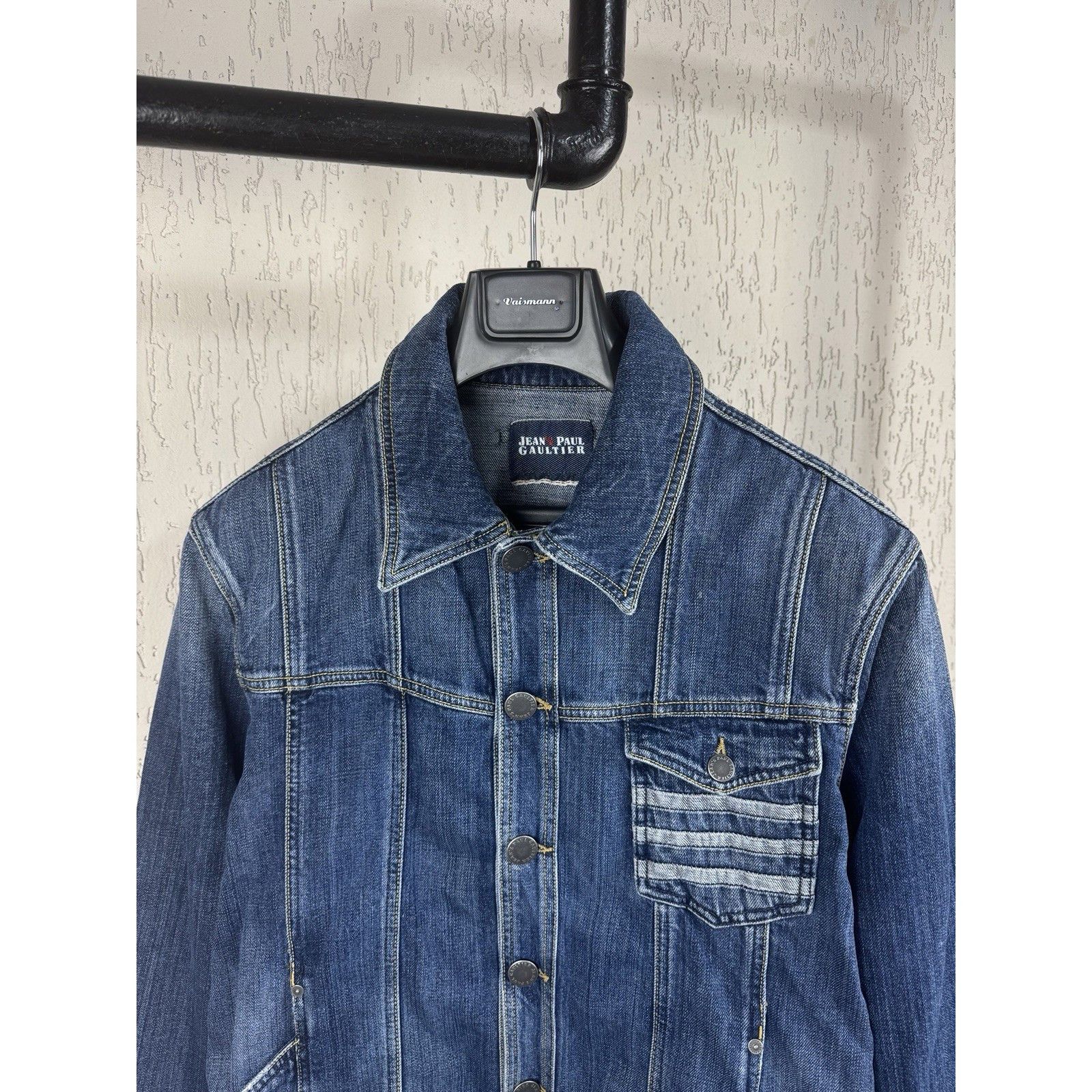 Jean Paul Gaultier Vintage Jean Paul Gaultier Mens Denim Jacket 90s Archive Bl Size US L / EU 52-54 / 3 - 3 Thumbnail