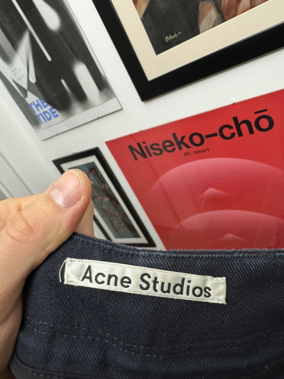 Acne Studios Acne Studios Abbi Relaxed Utility Twill Cargo Pants Navy Size US 28 / EU 44 - 7 Thumbnail