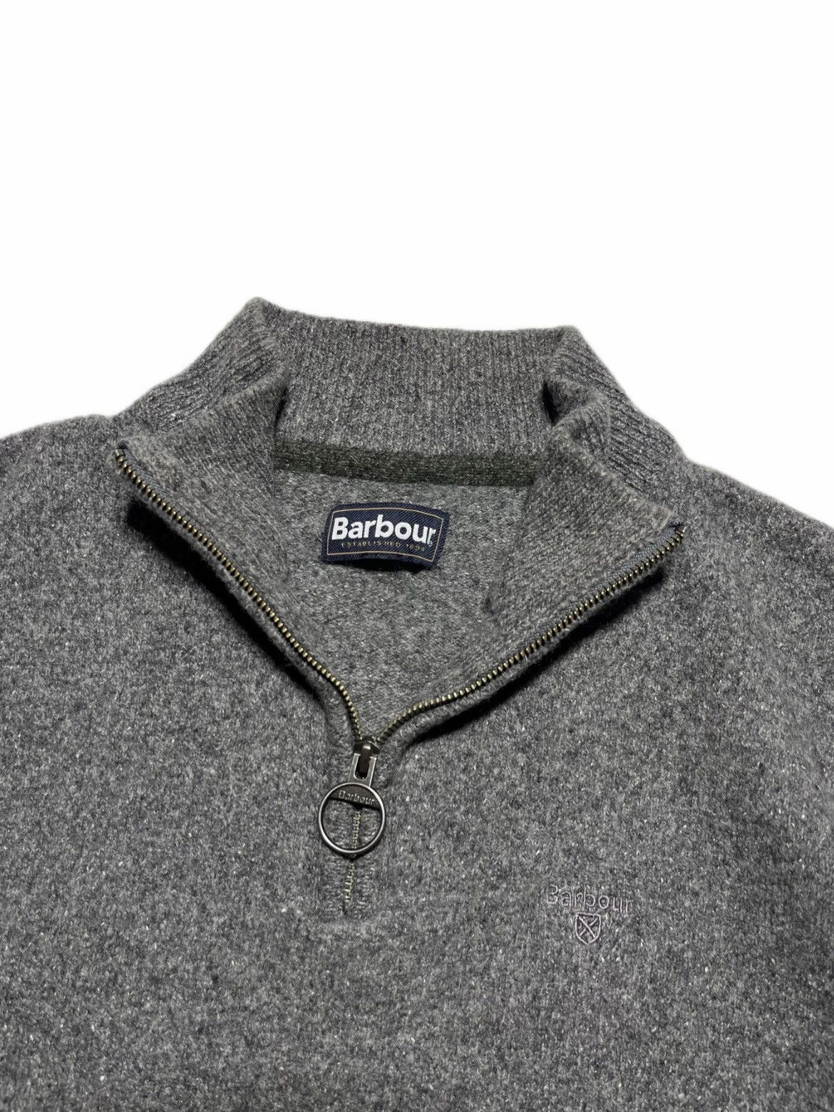 Barbour Barbour Half Zip Wool Sweater Size US L / EU 52-54 / 3 - 2 Thumbnail