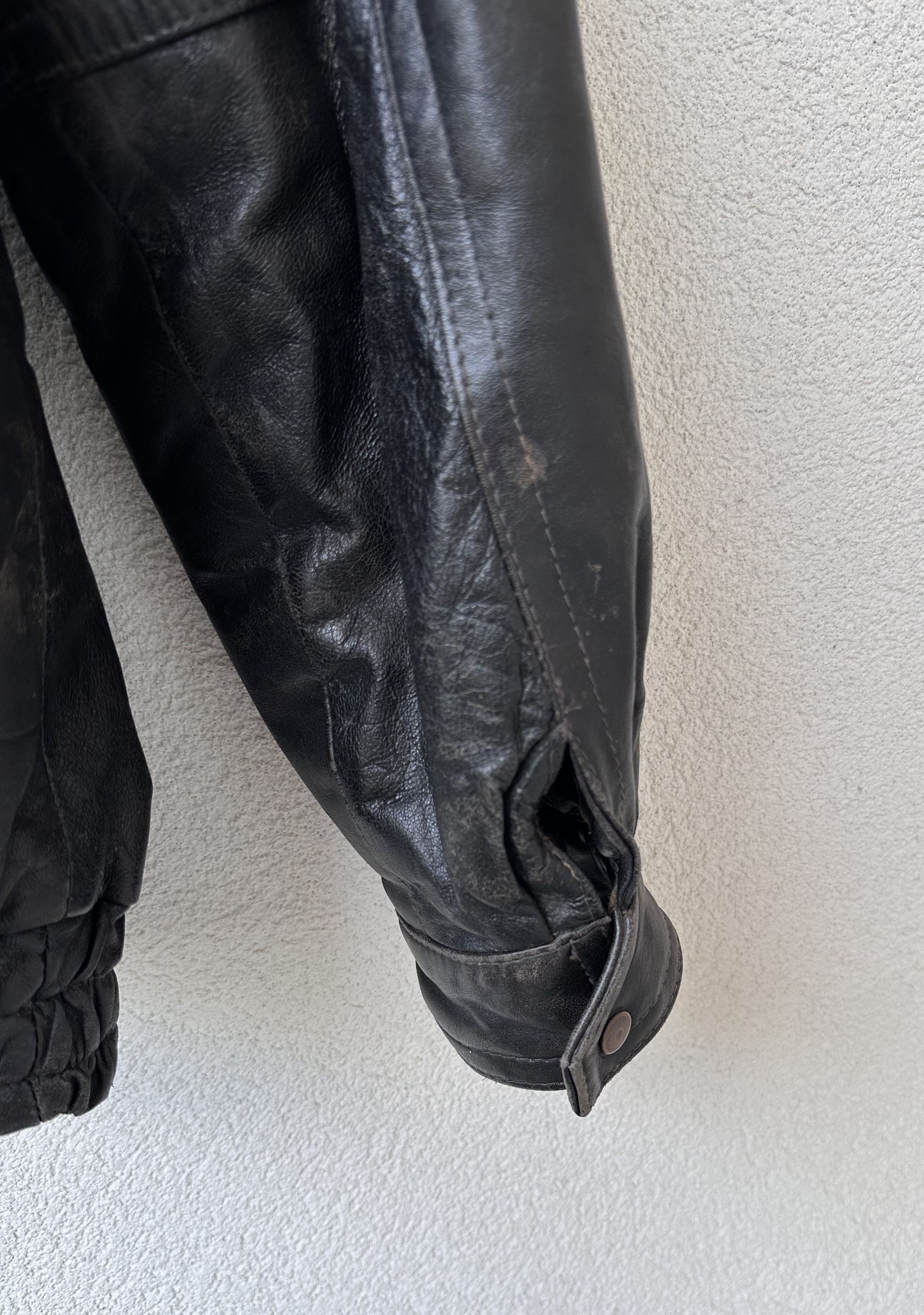 Vintage Leather jacket male boxy avant garde Size US L / EU 52-54 / 3 - 12 Thumbnail