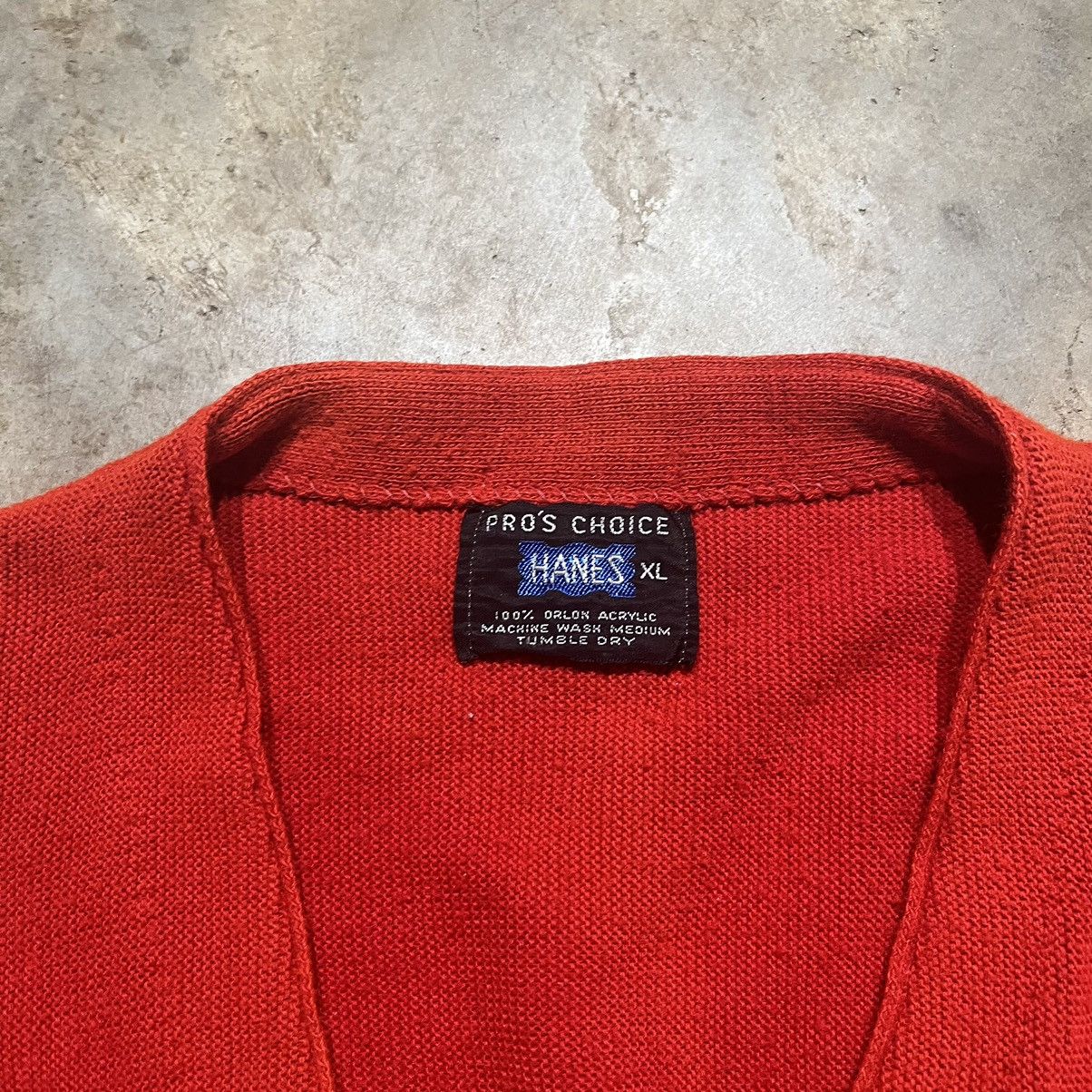 Vintage Vintage 70s Hanes Red Acrylic Faded Cardigan Size US L / EU 52-54 / 3 - 4 Preview