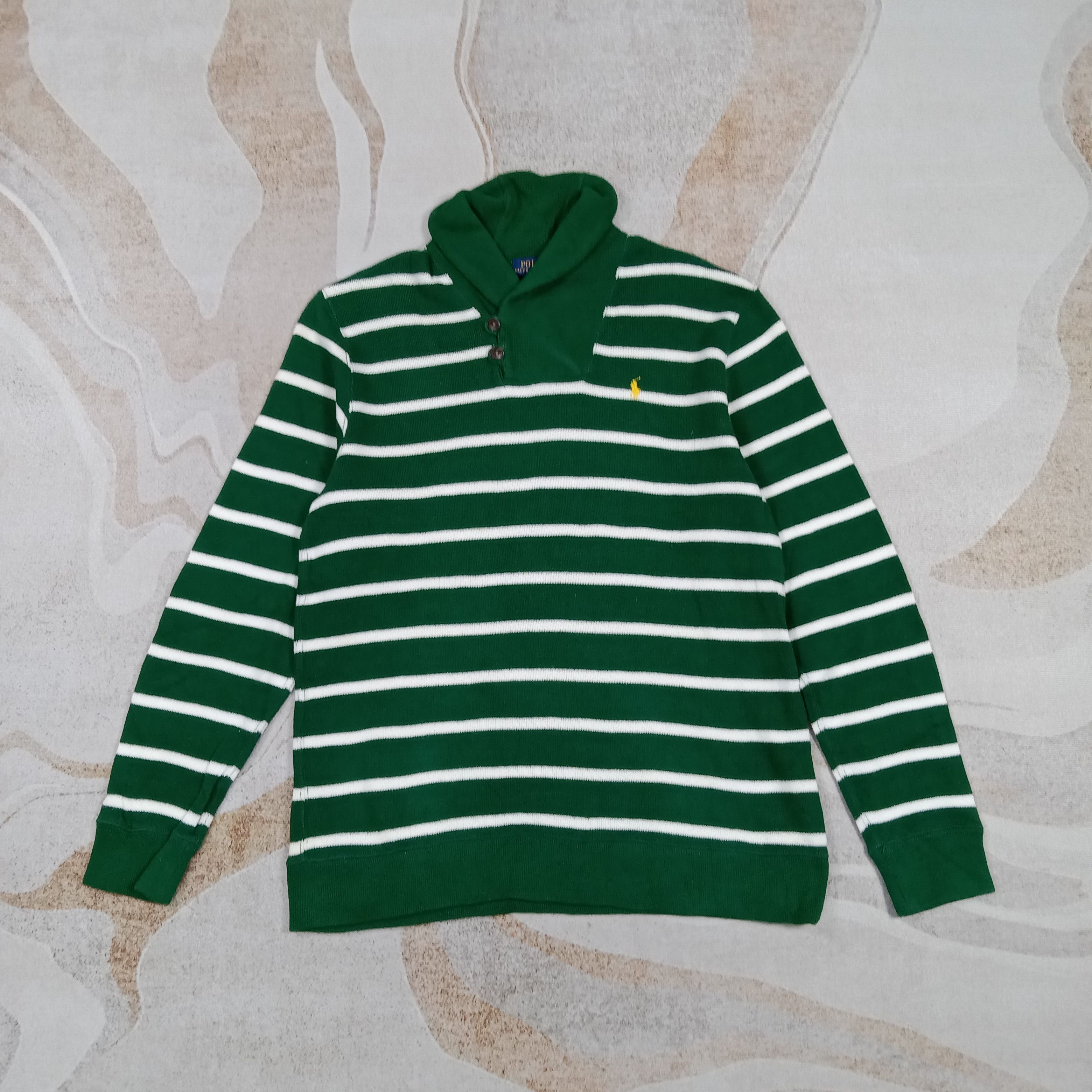 Ralph Lauren Polo Ralph Lauren American Stripe Collar Sweatshirt C287N15 Size US M / EU 48-50 / 2 - 1 Thumbnail
