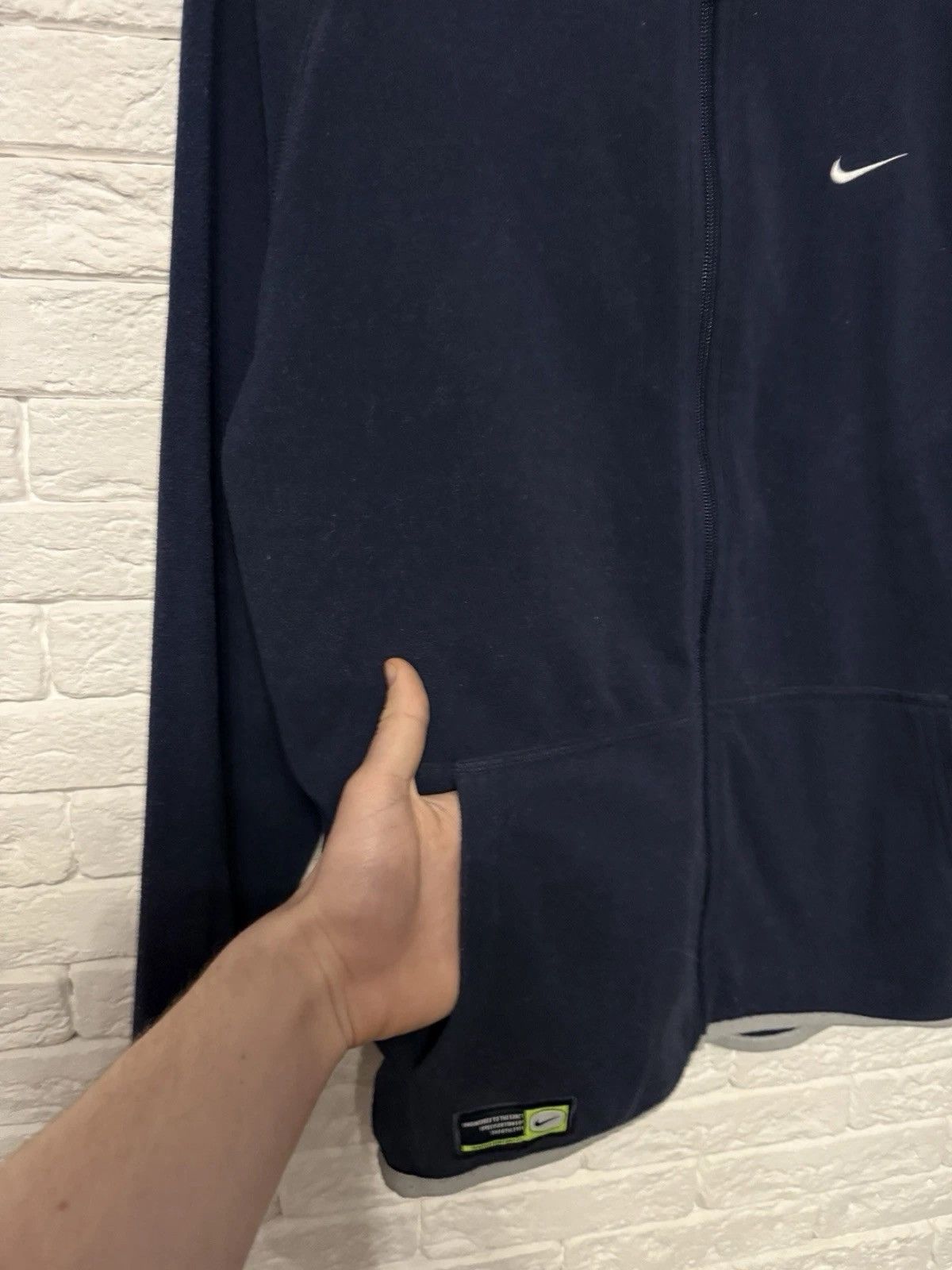 Nike Vintage Nike Fleece Sweatshirt Huge Graphic Print Full Zip Size US S / EU 44-46 / 1 - 6 Thumbnail