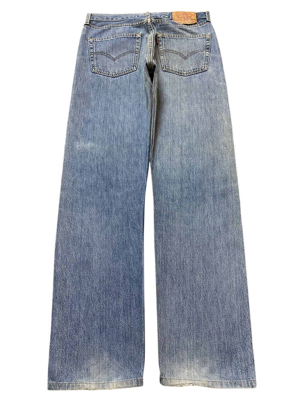 Levi's Vintage 90s Levis 501 Blue Faded Wash Distress Style Jeans Size US 31 - 2 Thumbnail
