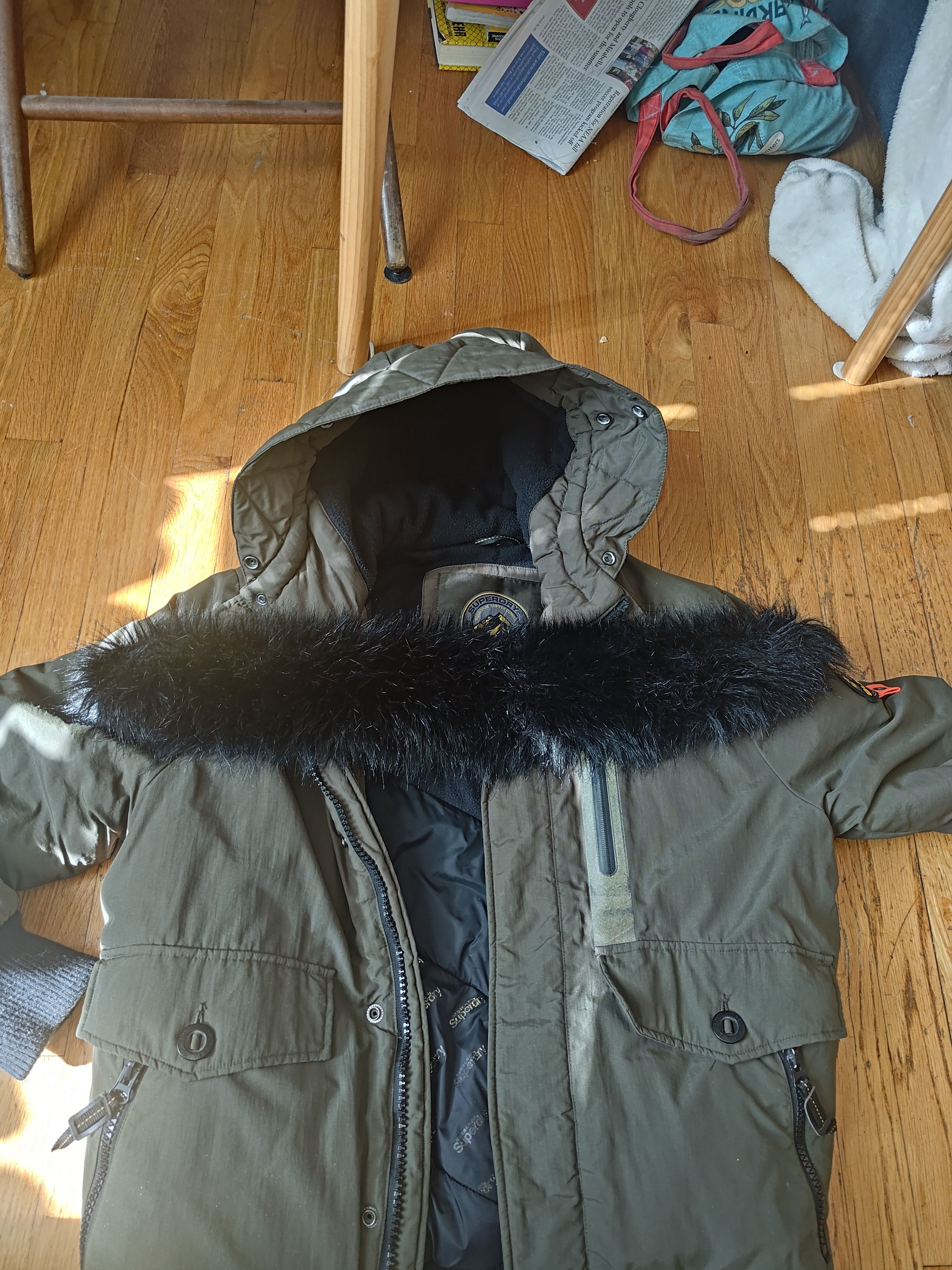 Superdry Superdry winter fur parka Size US XL / EU 56 / 4 - 4 Thumbnail