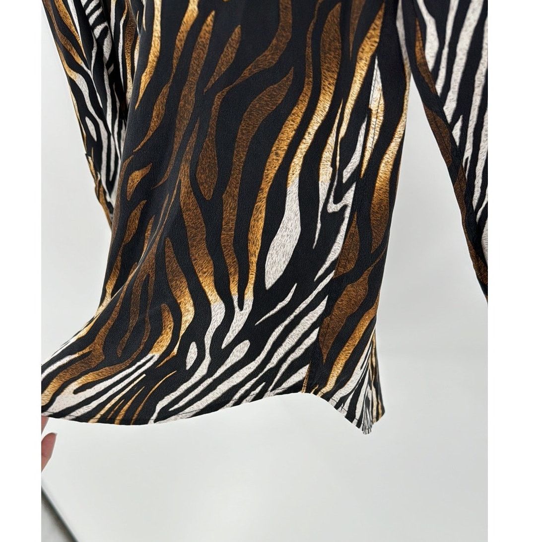 Equipment EQUIPMENT Reese Clean Zebra Print Silk Shirt Blouse bold Size S / US 4 / IT 40 - 5 Thumbnail