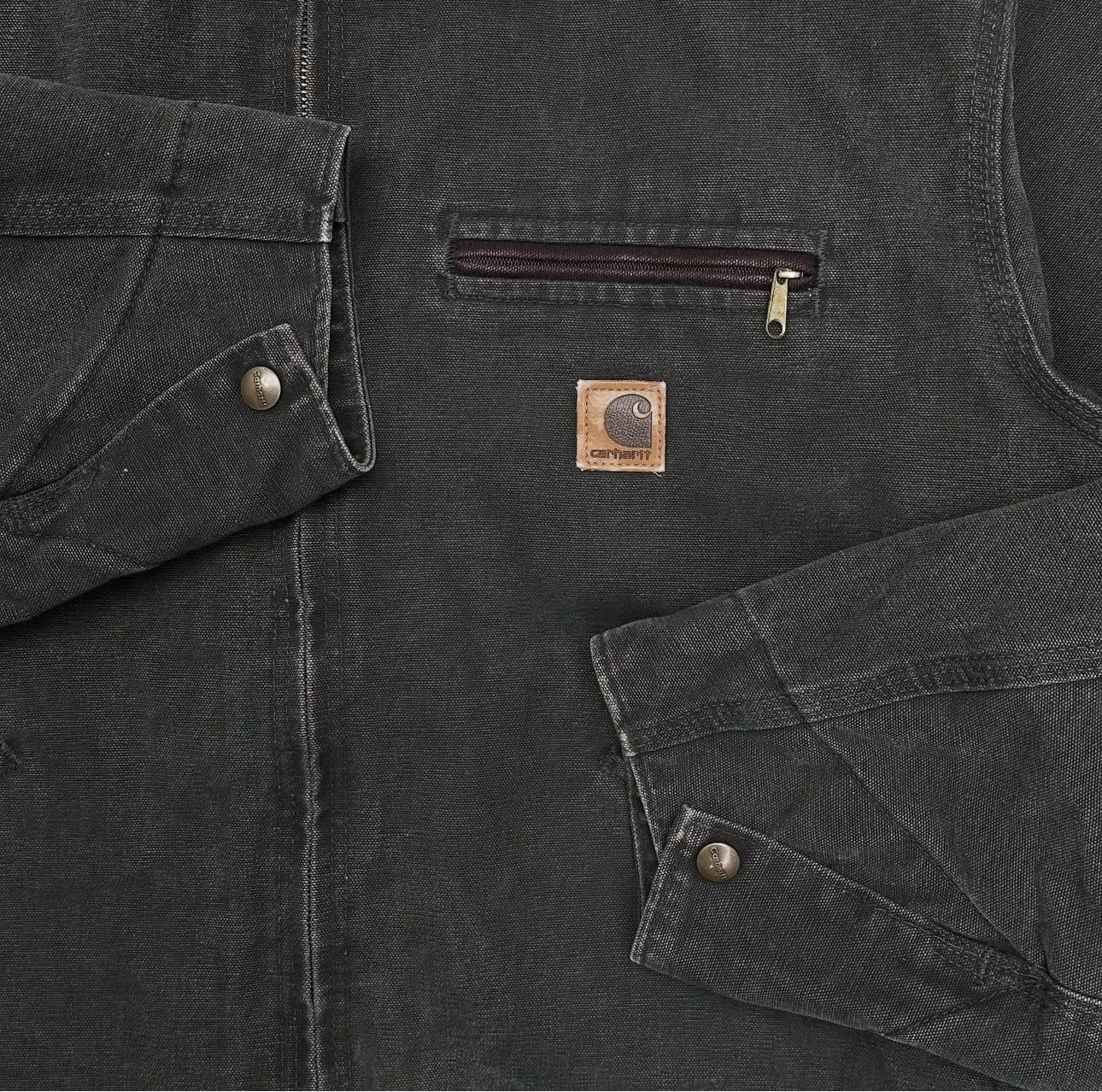 Carhartt 📦 SOLD 📦 Carhartt Detroit Jacket J97 MOS Size US L / EU 52-54 / 3 - 4 Thumbnail