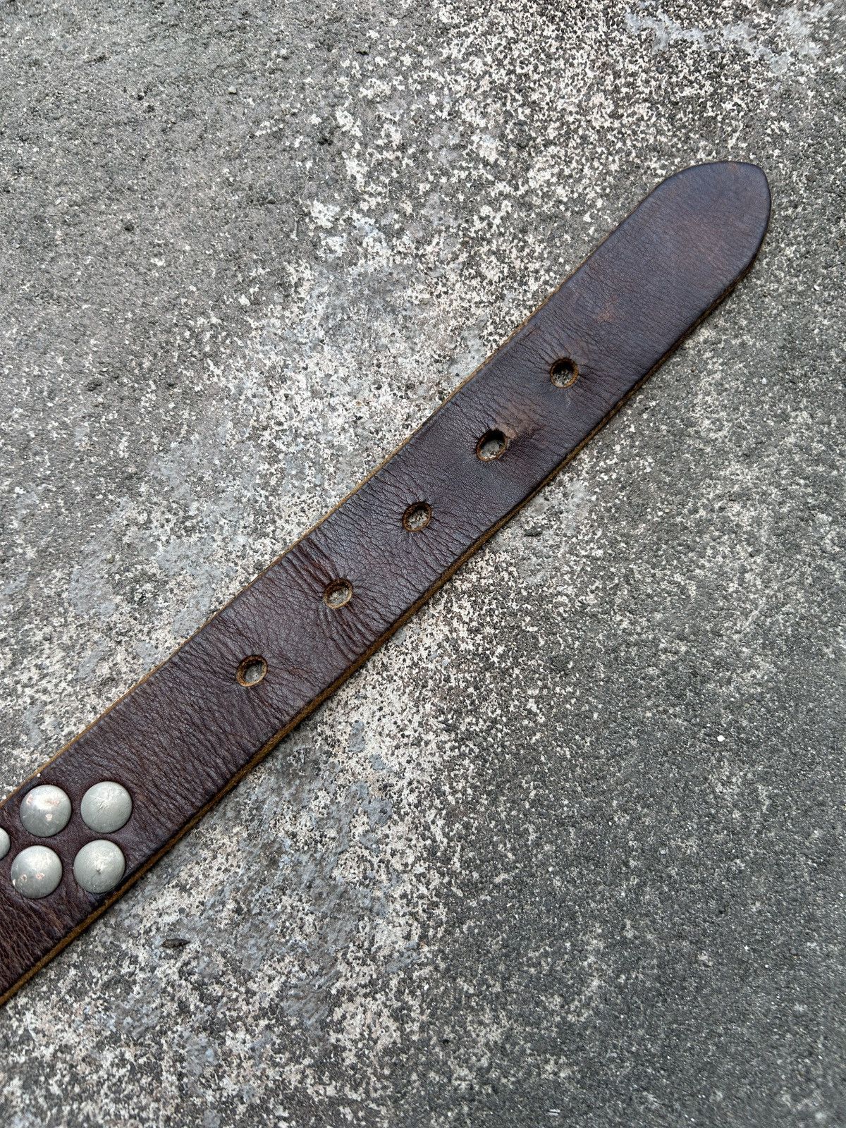 Vintage Vintage studded leather belt (Kapital Style) Size ONE SIZE - 11 Thumbnail