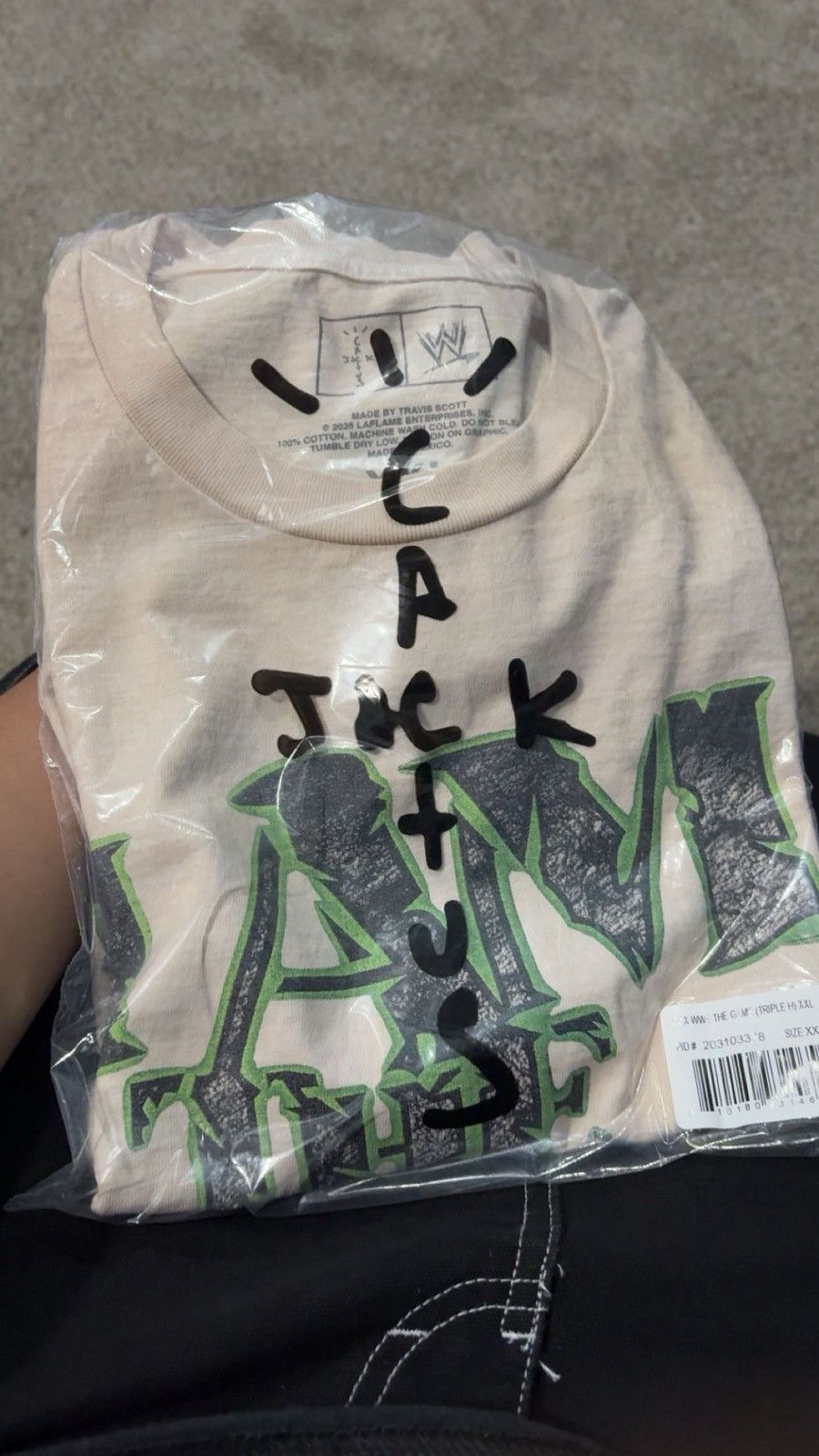 Travis Scott × WWE TRAVIS SCOTT WWE TRIPLE H T-SHIRT Size US XXL / EU 58 / 5 - 1 Thumbnail