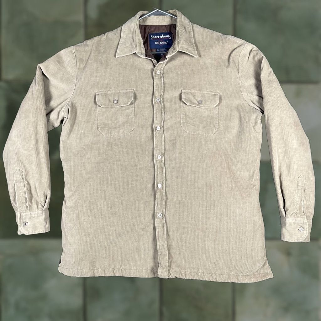 Vintage VINTAGE Big Yank Corduroy Jacket Mens XL Tan Beige Quilted Shacket Chore Warm Size US XL / EU 56 / 4 - 1 Thumbnail