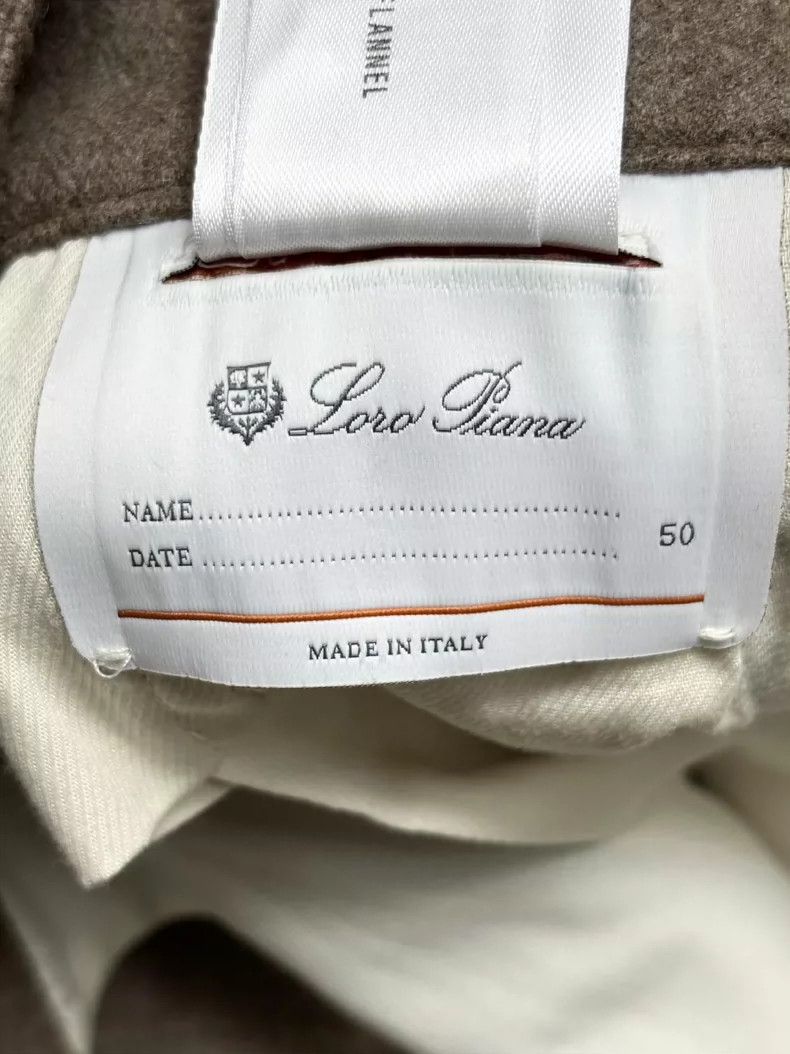 Loro Piana LORO PIANA Mid-waist straight leg casual pants Size US 34 / EU 50 - 3 Thumbnail