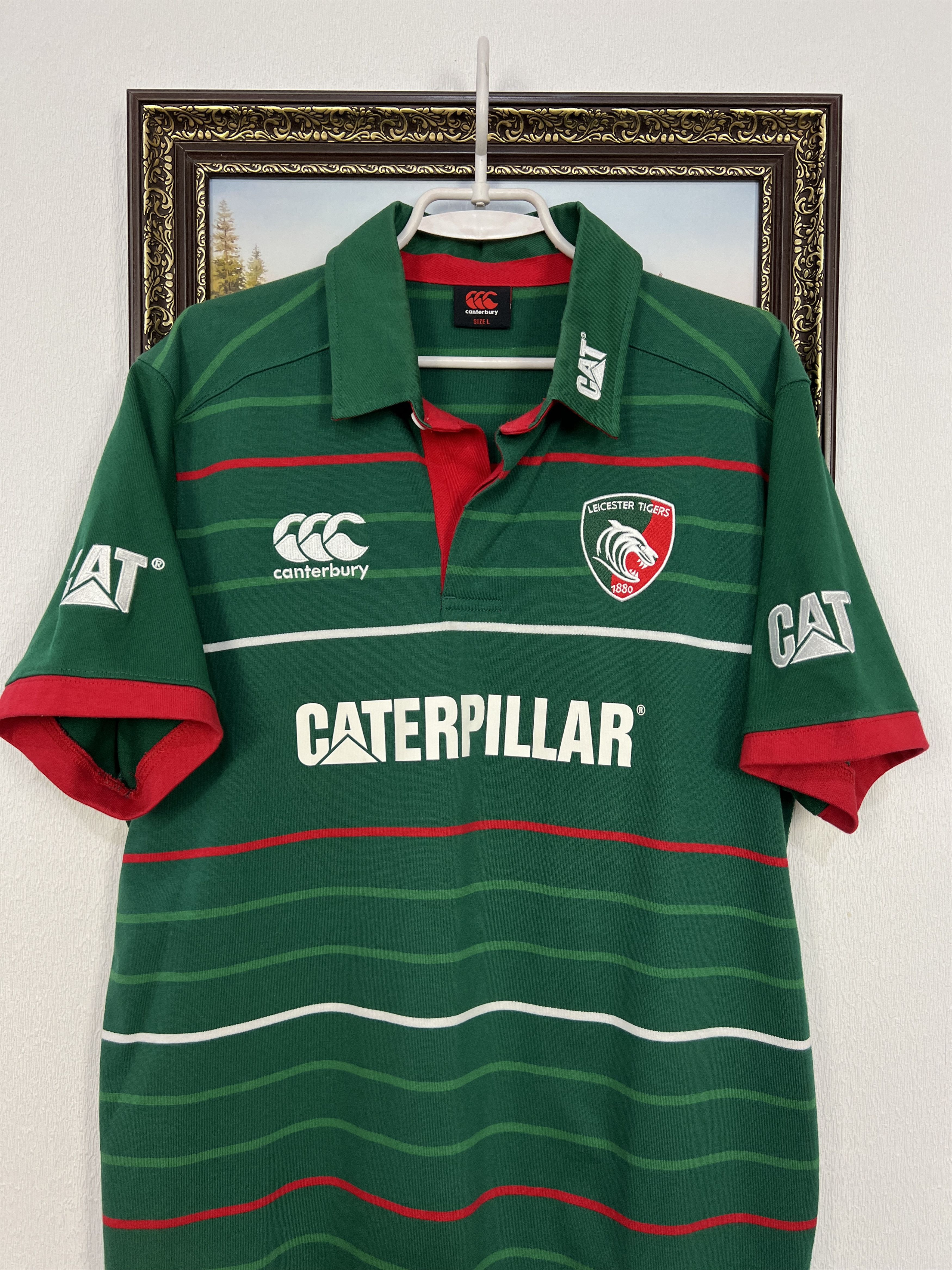 Canterbury of New Zealand Canterbury Leicester Tigers Rugby Union Jersey Mens Polo Size US L / EU 52-54 / 3 - 2 Thumbnail