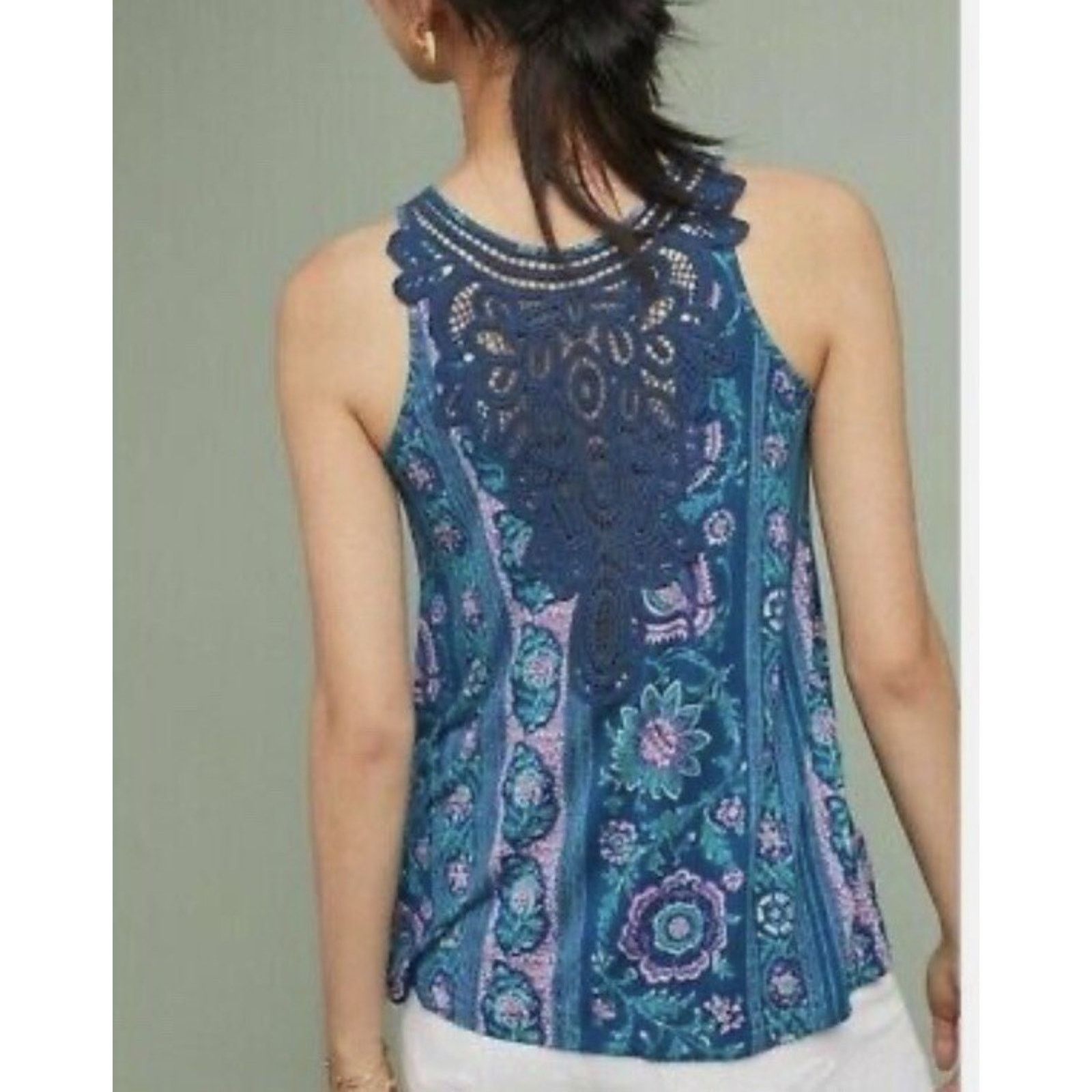 Anthropologie ANTHROPOLOGIE Akemi + Kin Epoca Lace Crochet Size XS A000208 Size XS / US 0-2 / IT 36-38 - 6 Thumbnail