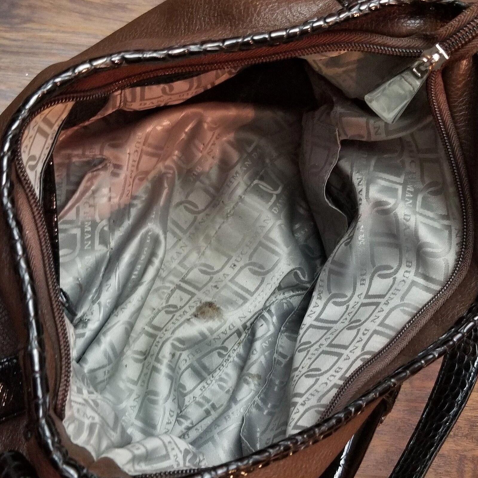 Designer Dana Buchman Purse Brown Black Shoulder Bag winter fall Size ONE SIZE - 4 Thumbnail