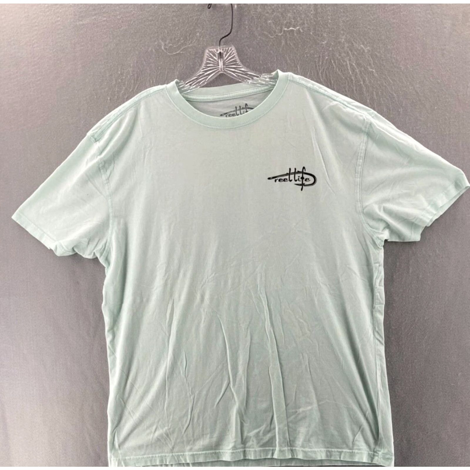 Alife Reel Life T-Shirt Mens XL White Short Sleeve Crew Neck Fishing Outdoors Lightweight Soft Size US XL / EU 56 / 4 - 2 Thumbnail