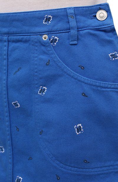 Kenzo o1y1025 Denim Mini Skirt in Blue Size 26" / US 2 / IT 38 - 4 Thumbnail