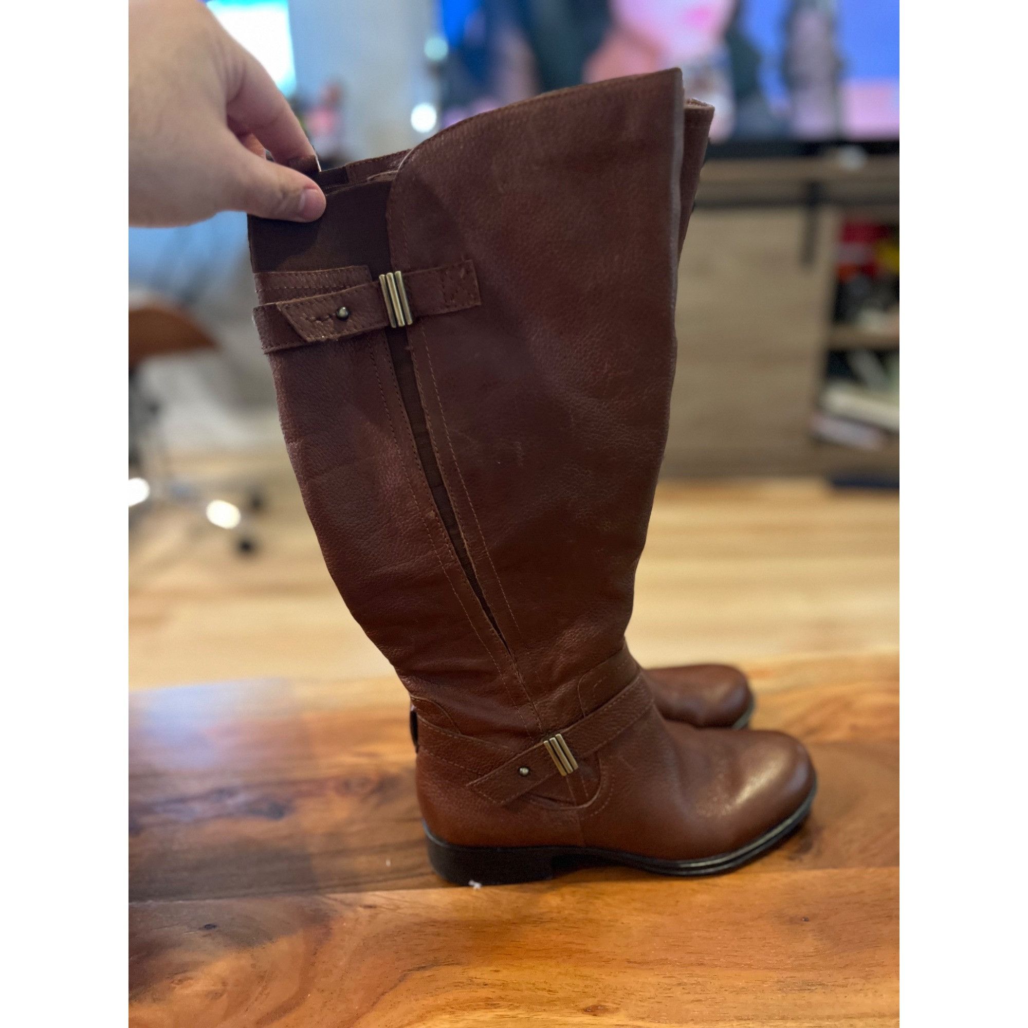 Naturalizer Naturalizer Joan Wide Calf Leather Boots - Size 6.5 Size US 6.5 / IT 36.5 - 2 Thumbnail
