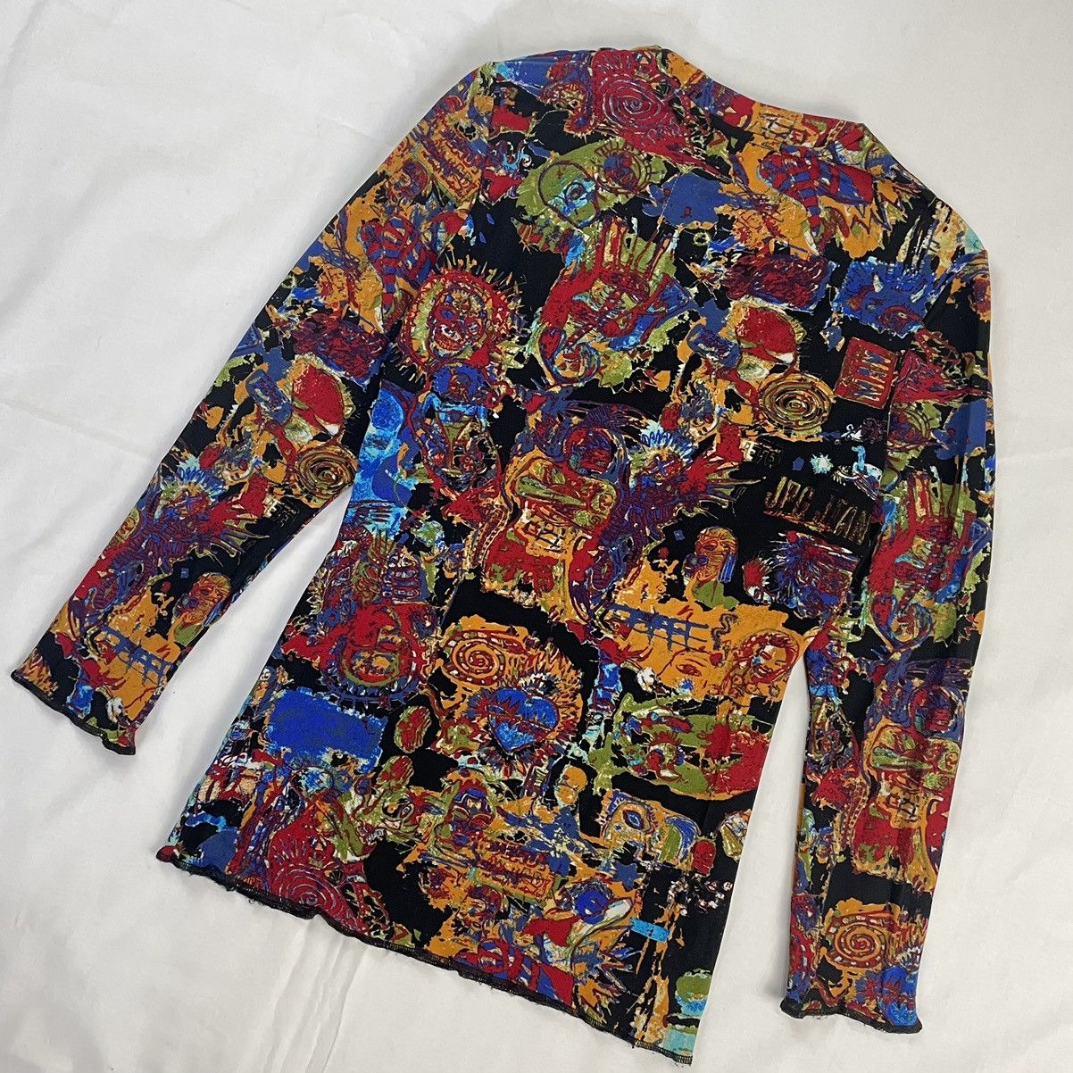 Jean Paul Gaultier SS2000 Jean Paul Gaultier Basquiat Elastic T-Shirt Vintage Size US M / EU 48-50 / 2 - 6 Thumbnail