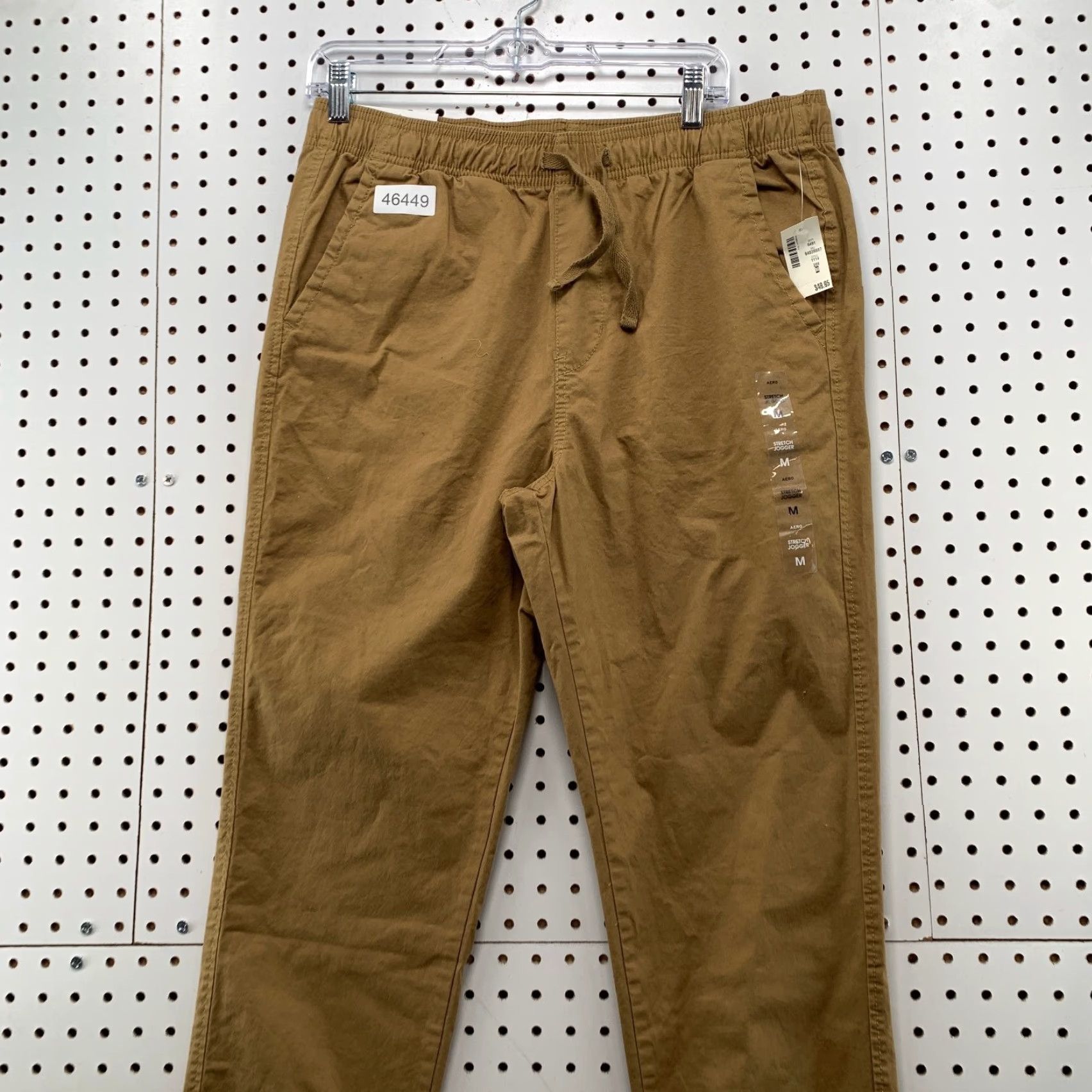Vintage Aéropostale Joggers Pants Mens M 34x28 Stretch Elastic Waist Tan Brown Casual Slim Front Pocket Slit 34x28 Jogger Size US 31 - 5 Thumbnail