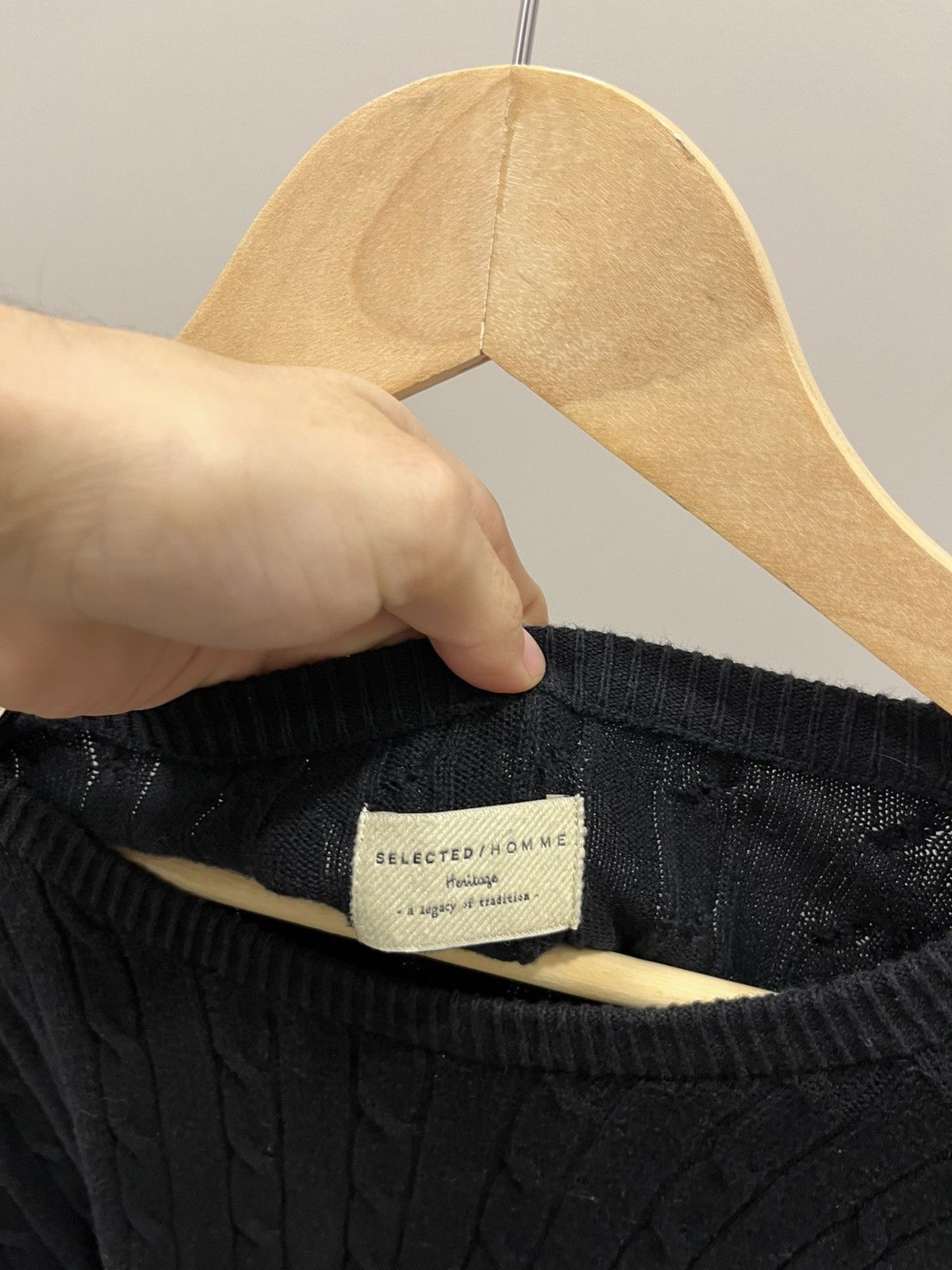 Selected Homme Selected Home Black Sweater Rare Item Y2K Size US M / EU 48-50 / 2 - 5 Thumbnail