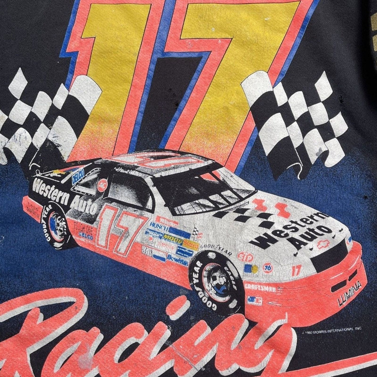 NASCAR 90s Racing Sweatshirt Thrashed Faded Distressed ERD Grunge Size US XL / EU 56 / 4 - 8 Thumbnail