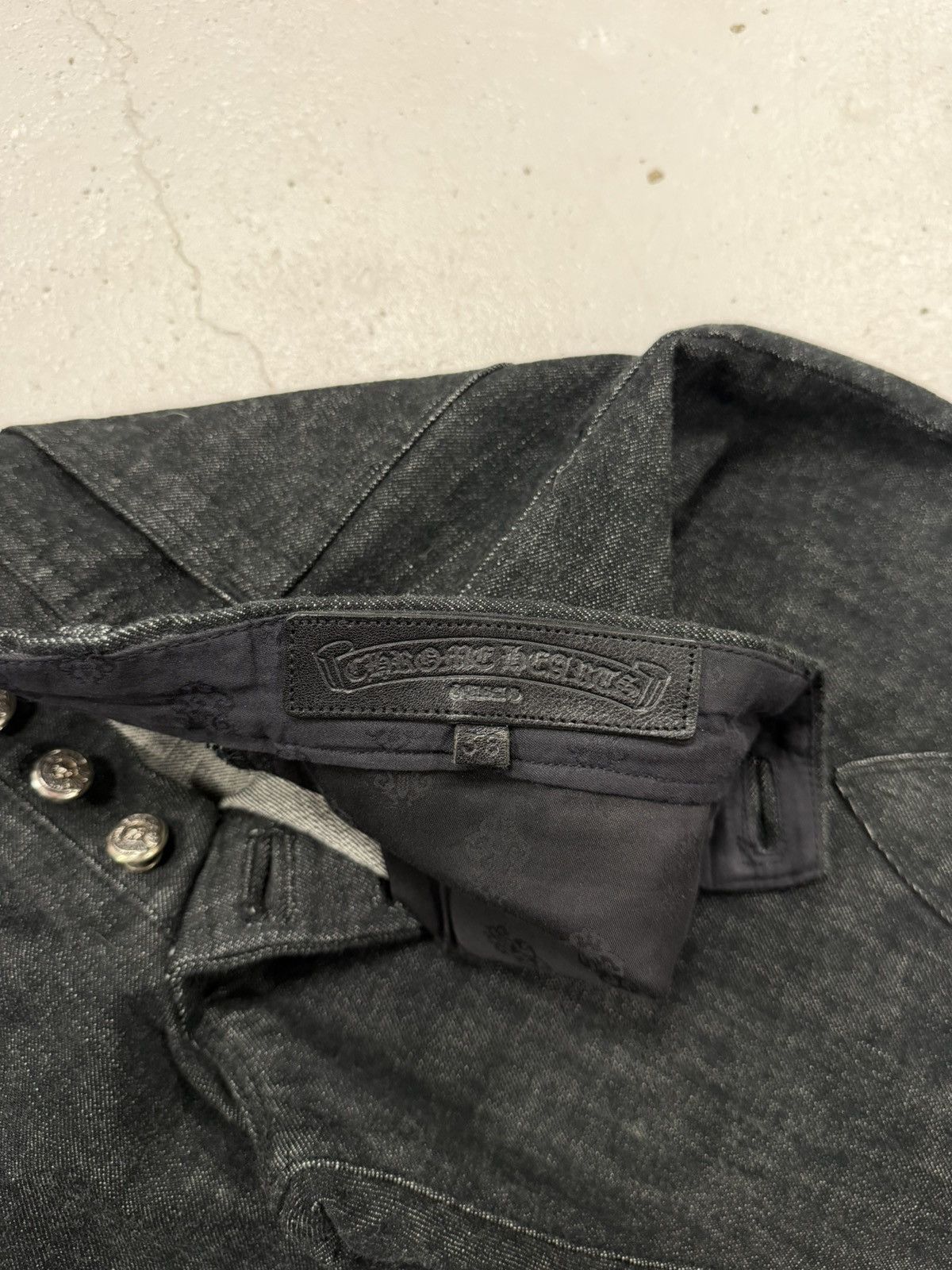 Chrome Hearts Chrome Hearts Star Patch Le Fleur Knee Denim Jeans W38 Size US 38 / EU 54 - 10 Thumbnail