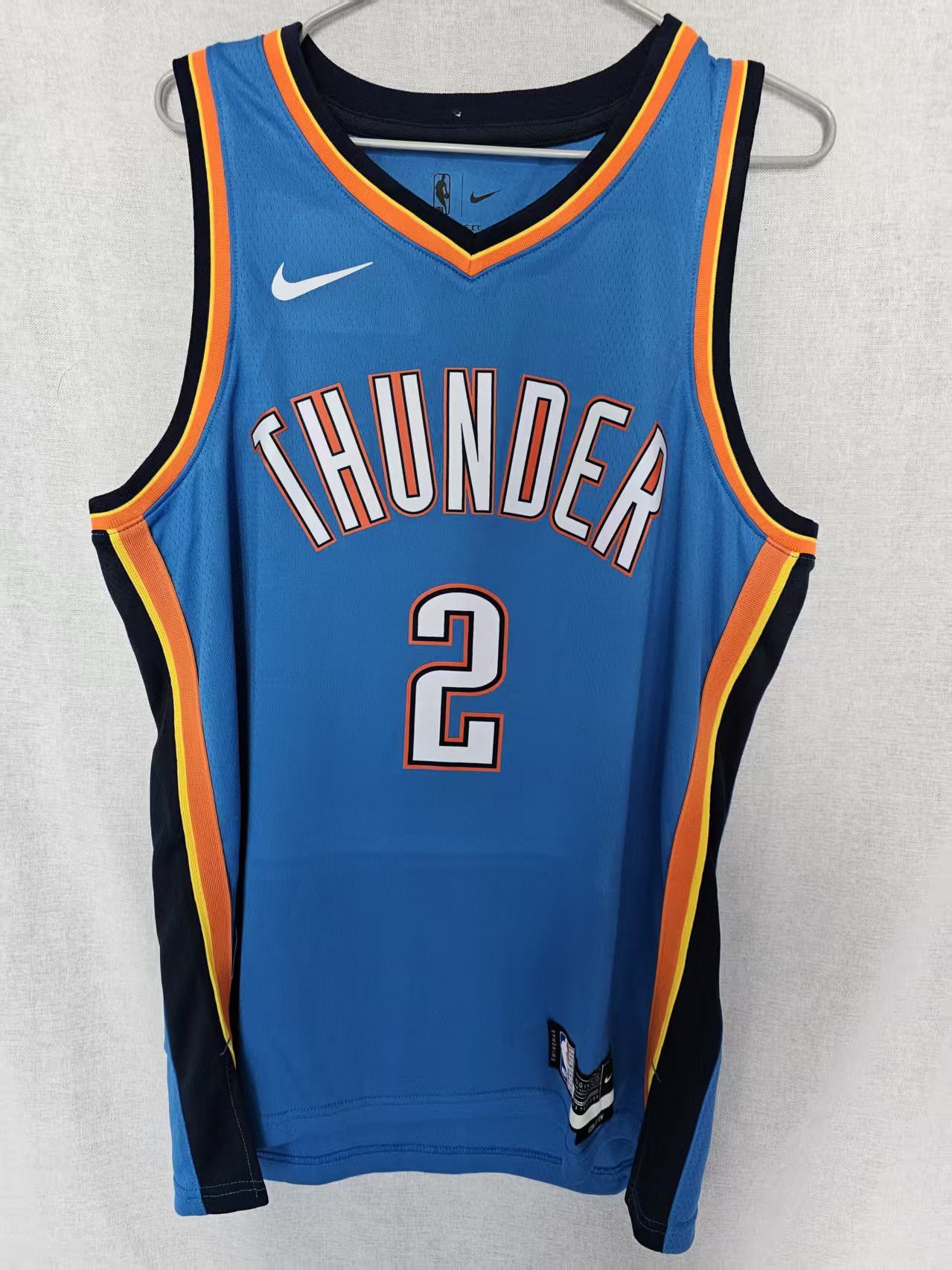 NBA Thunder #2 Shai Gilgeous-Alexander Jersey Blue Size US M / EU 48-50 / 2 - 1 Thumbnail