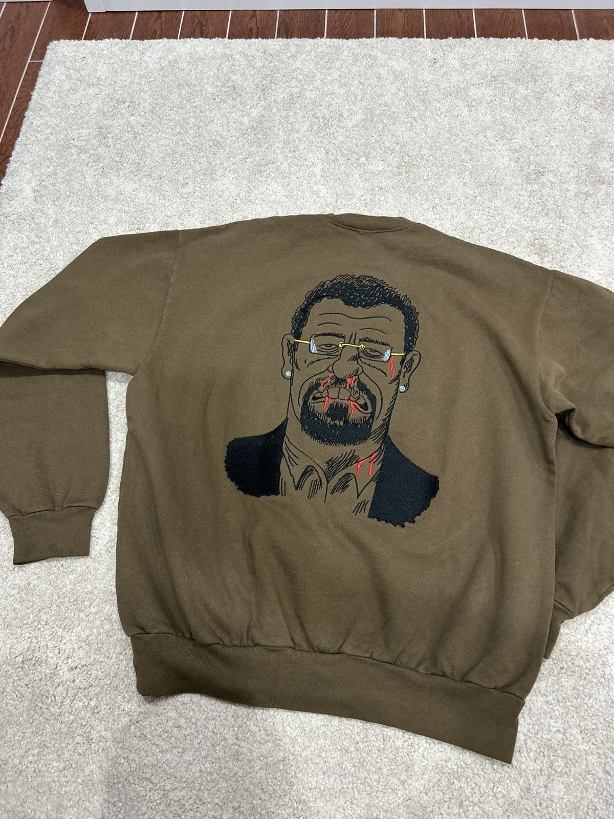 A24 Uncut gems back embroidery crewneck sweater BROWN LARGE A24 Size US L / EU 52-54 / 3 - 5 Thumbnail