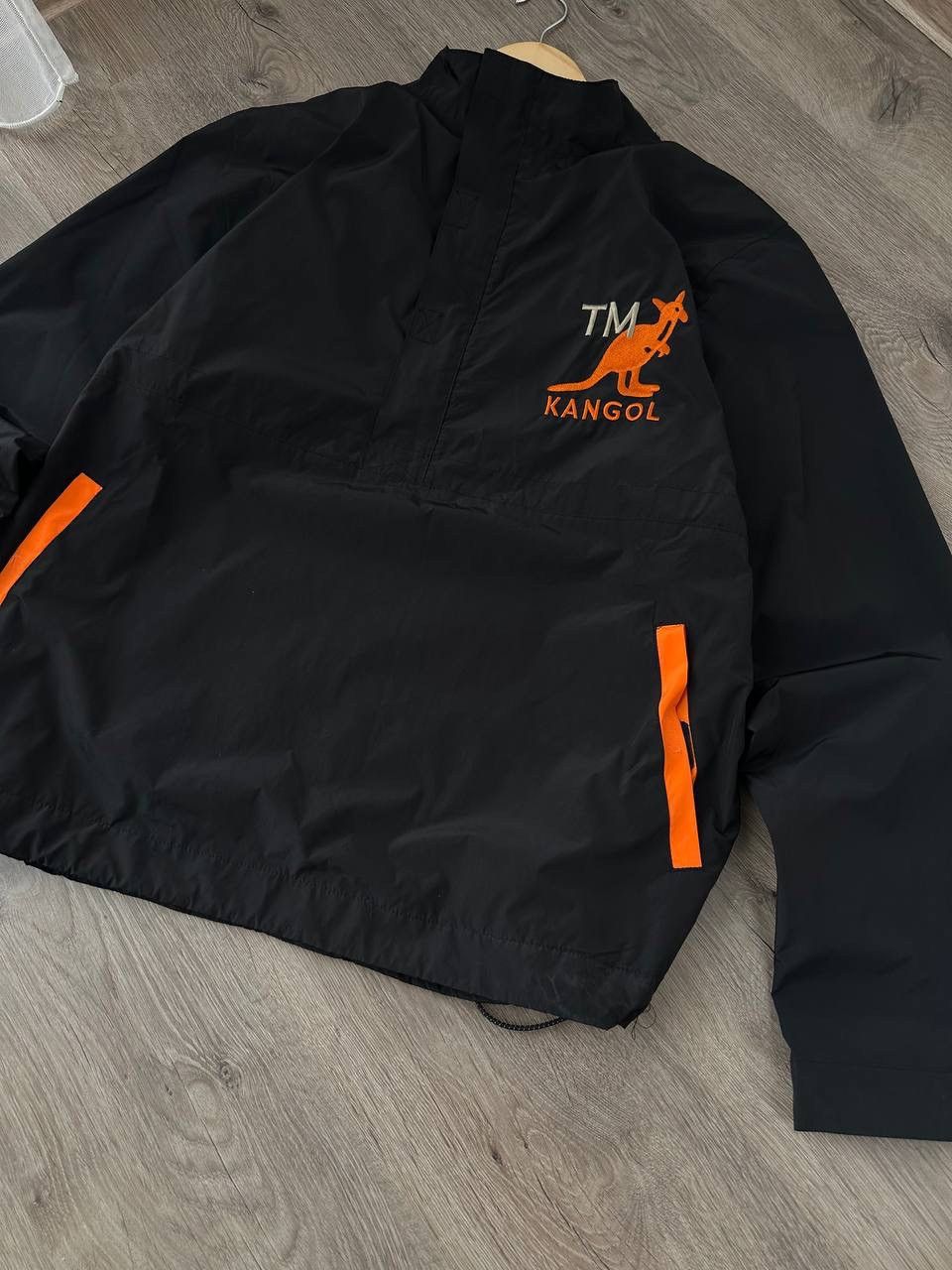 Kangol × Vintage Vintage Kangol Anorak Black Big Logo Jacket Size US M / EU 48-50 / 2 - 6 Thumbnail