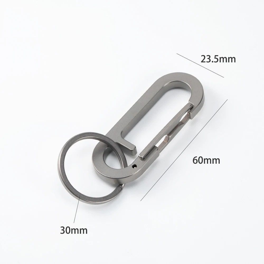 Other Titanium Waist Belt Buckle Key Ring EDC Keychain Small Size Size ONE SIZE - 5 Thumbnail