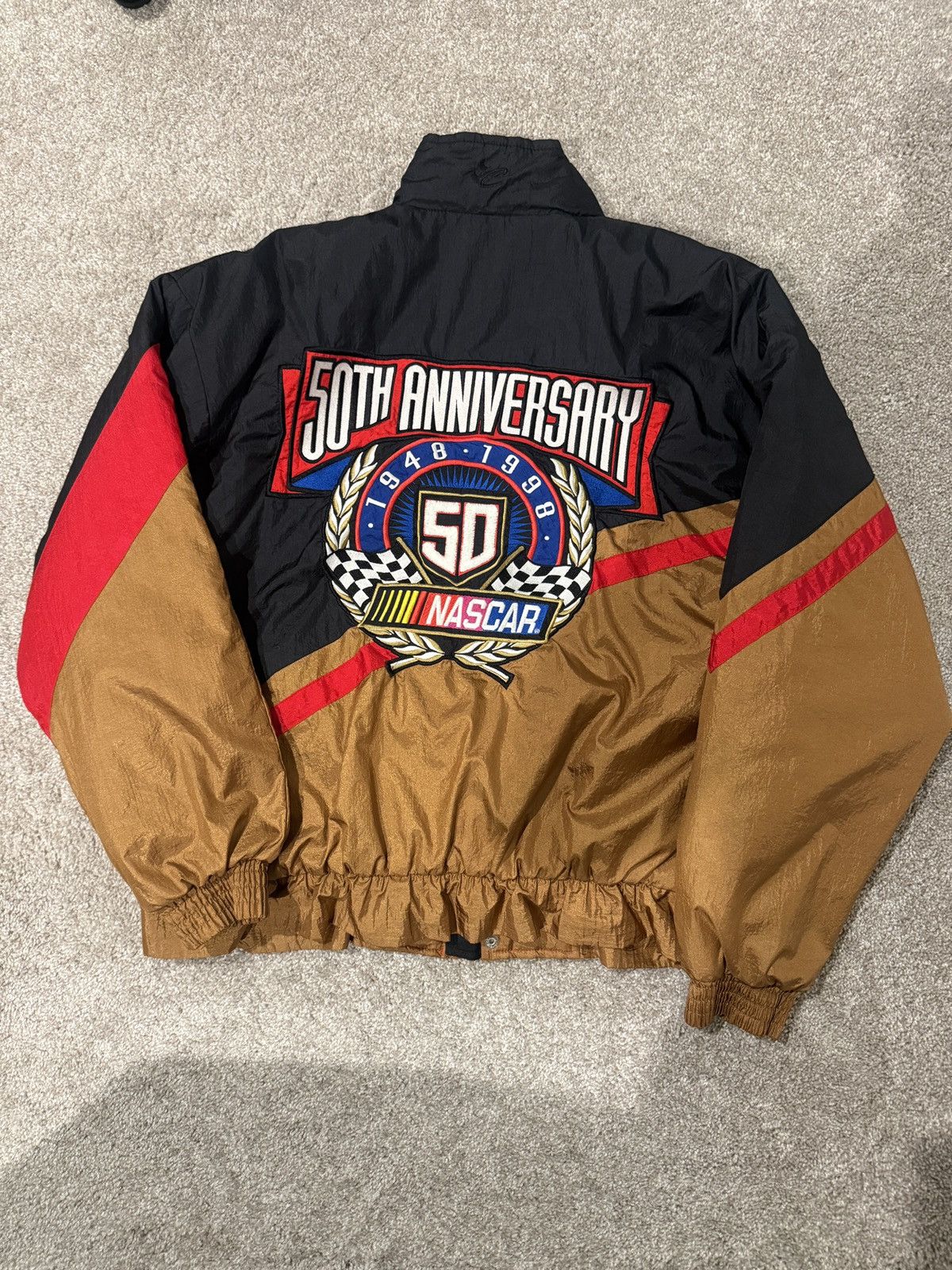 Chase Authentics Vintage 50th Anniversary Nascar Jacket Size US L / EU 52-54 / 3 - 2 Thumbnail