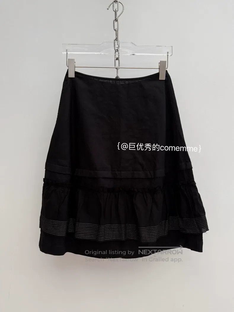 Comme des Garcons Comme Des Garcons size S Black pieced layered decorative v Size 23" - 2 Thumbnail