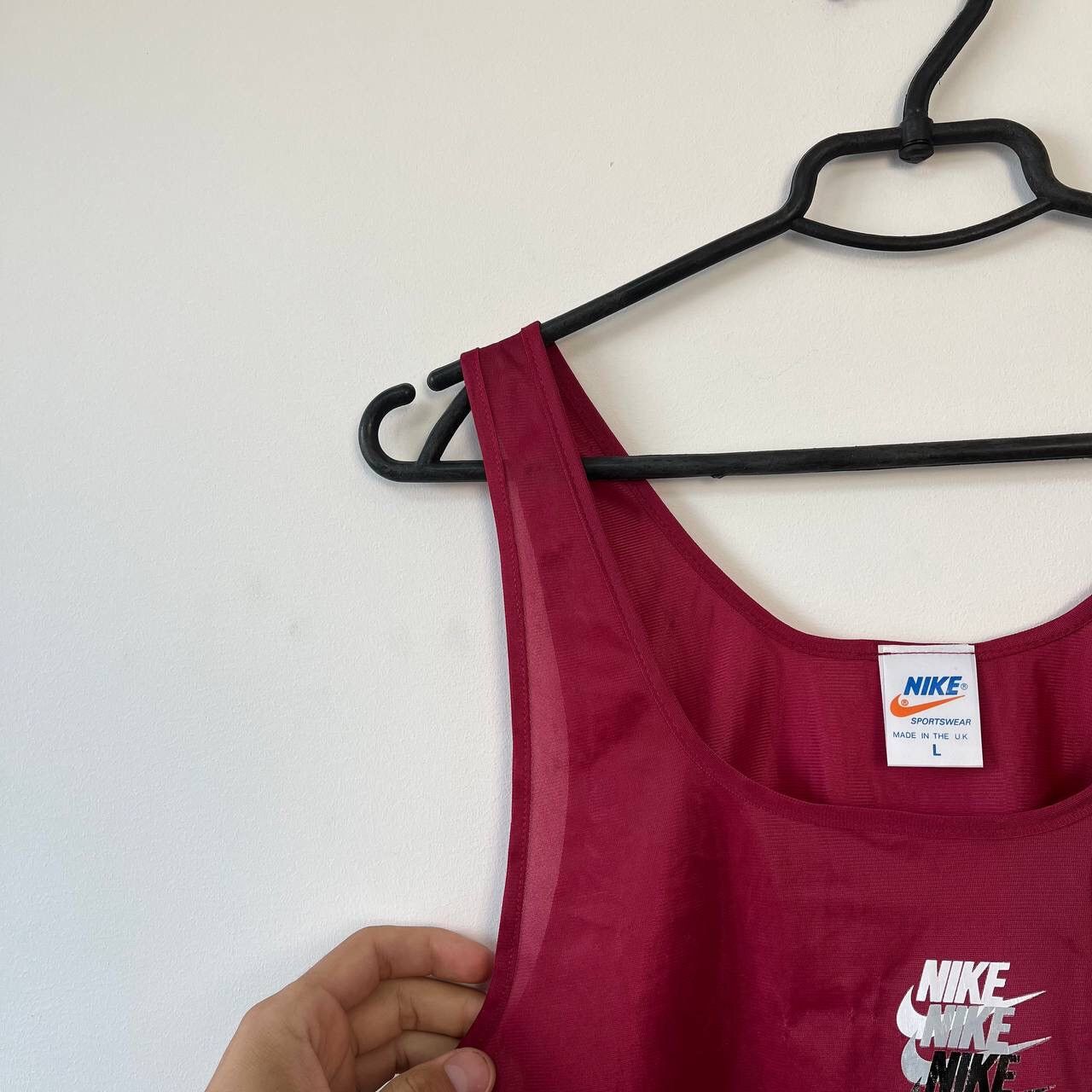 Nike Vintage 80s Nike Tee,center logo Size L Size US L / EU 52-54 / 3 - 9 Thumbnail