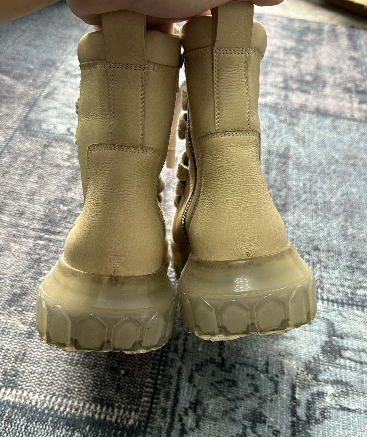 Rick Owens Rick Owens transparent octopus sole military boots Size US 7 / EU 40 - 7 Thumbnail