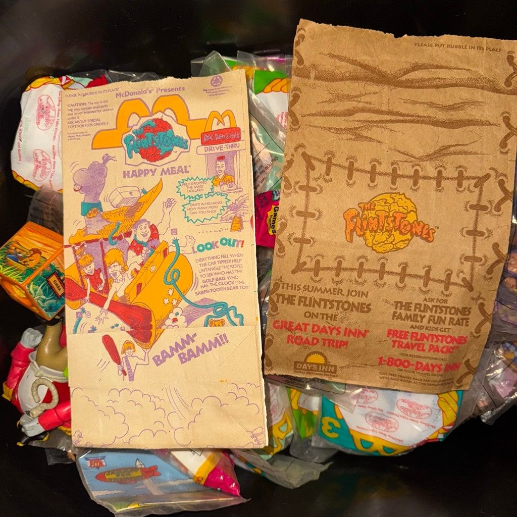 Disney 1993 Finstone & 1993 Aladin Toy Set Bundle Lot Mdonalds Size ONE SIZE - 7 Thumbnail