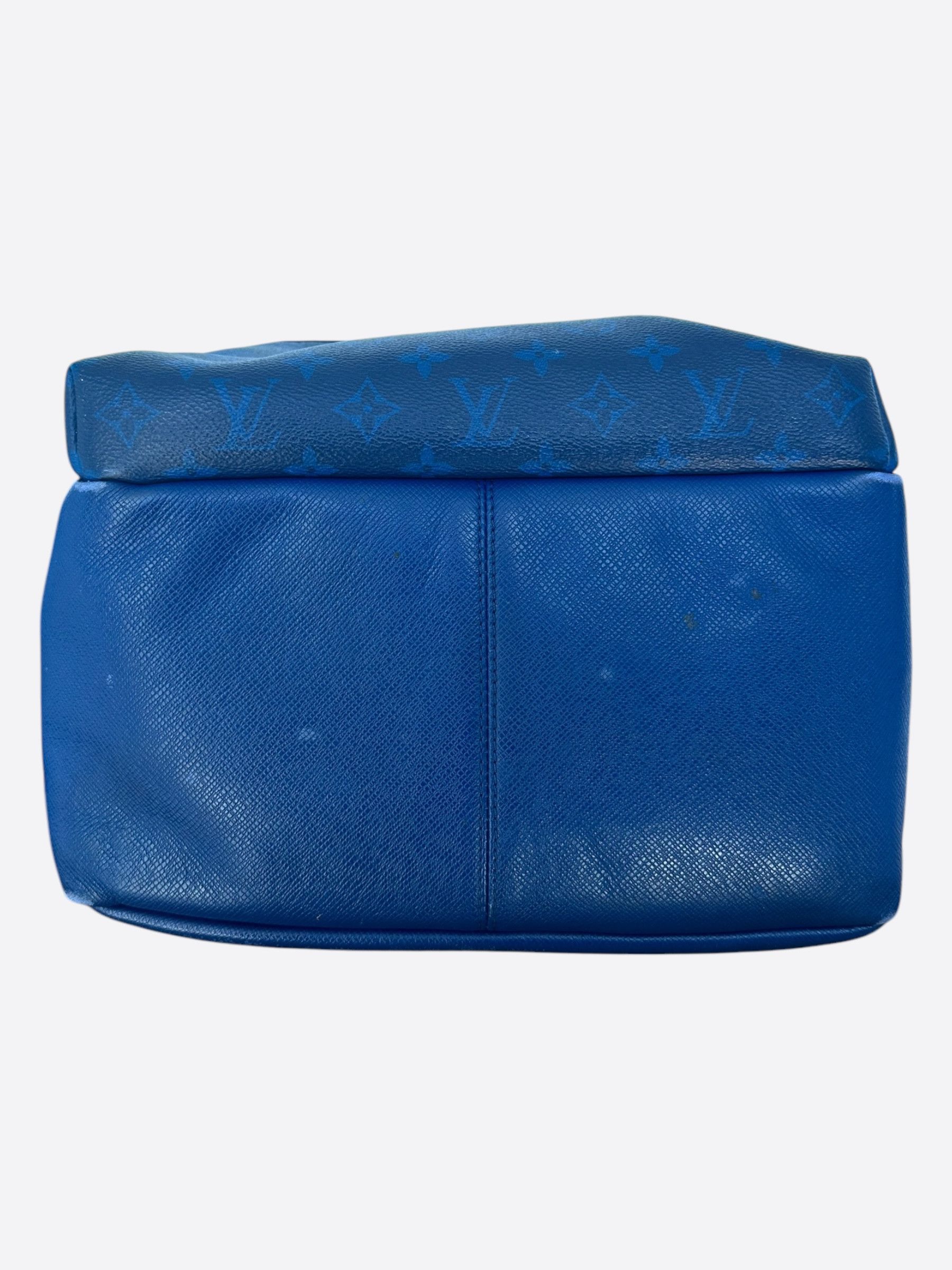 Louis Vuitton Louis Vuitton Blue Taigarama Monogram Discovery Backpack Size ONE SIZE - 5 Thumbnail