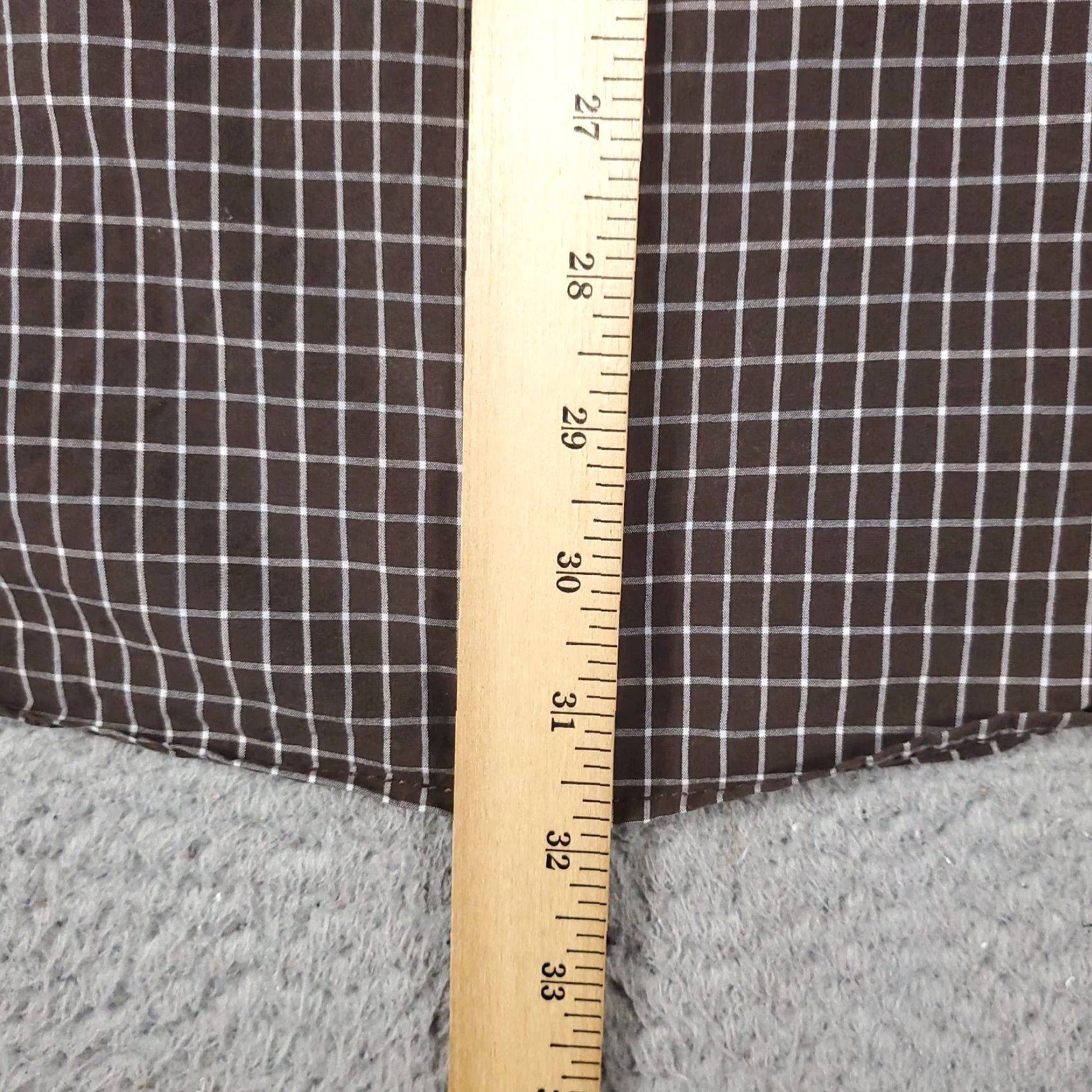 Tommy Hilfiger Tommy Hilfiger Shirt Mens Large Brown Check Button Up Long Sleeve Size US L / EU 52-54 / 3 - 4 Thumbnail