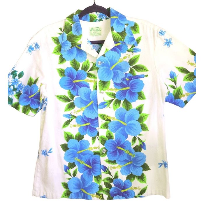 Vintage Ui MaiKai Medium Vintage Floral Hawaiian Shirt MINT SfPf Hom ...