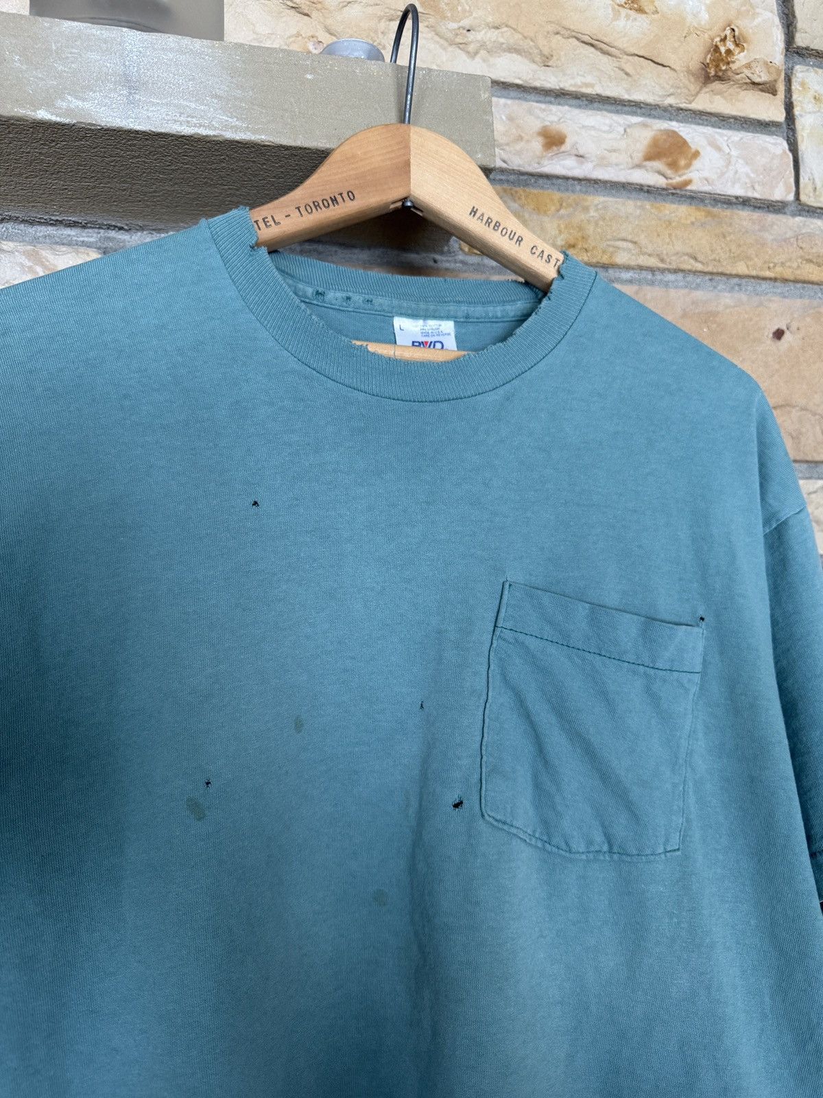 Vintage Vintage B.V.D. Distressed Selvedge Pocket Tee Size US L / EU 52-54 / 3 - 5 Thumbnail