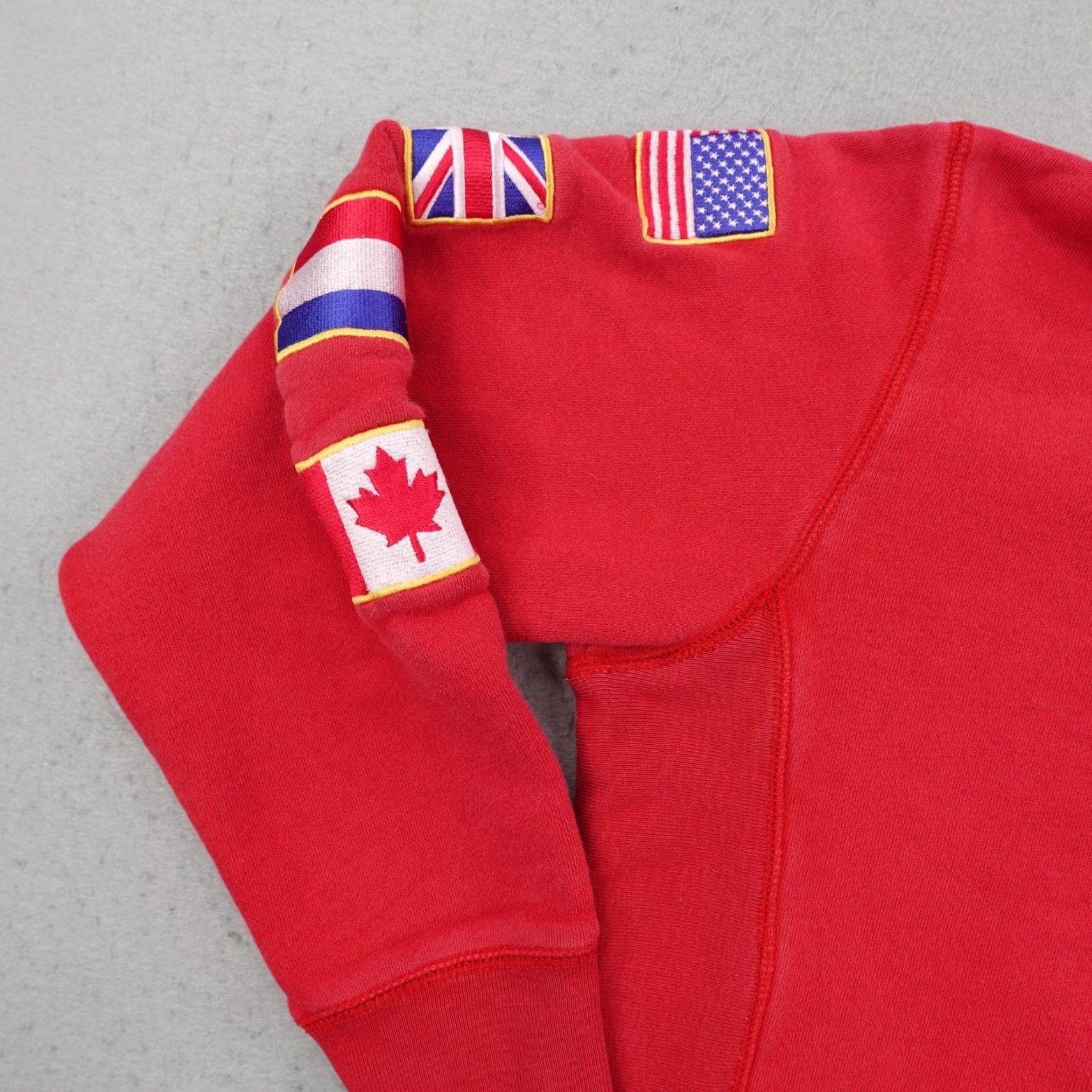 Hypland Hypland Hoodie Mens S Red Worldwide Flag Graphic Pullover Sweatshirt Sweater Size US S / EU 44-46 / 1 - 5 Thumbnail
