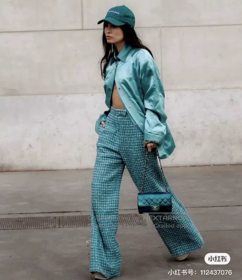 Chanel Chanel 23P Lake Blue Silk Drawstring Windbreaker Jacket Size XXS / US 00 / IT 34 - 9 Thumbnail